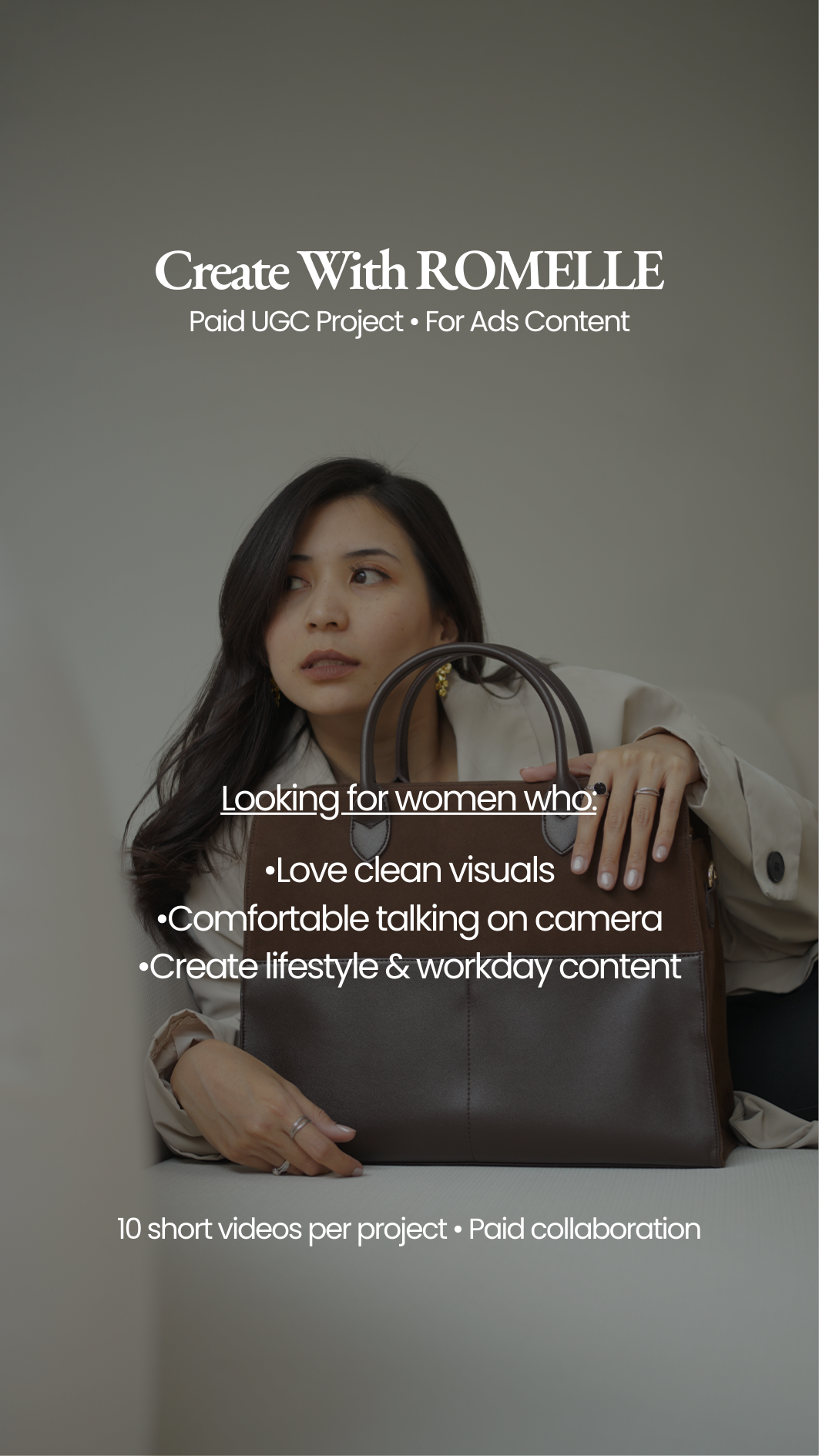 Romelle Facebook ad: Paid UGC Project