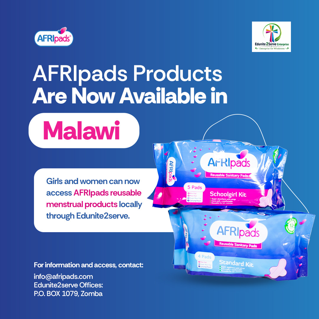 AFRIpads Facebook ad: AFRIpads reusable menstrual products are now available in…