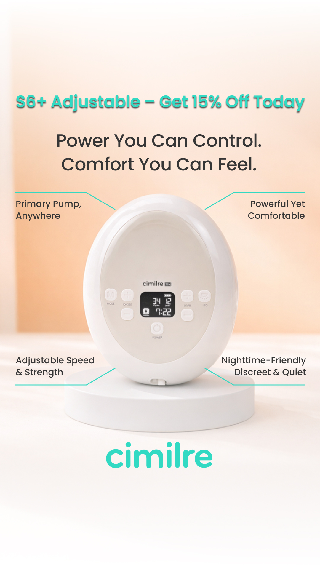 Cimilre Breast Pumps Facebook ad from May 20, 2026