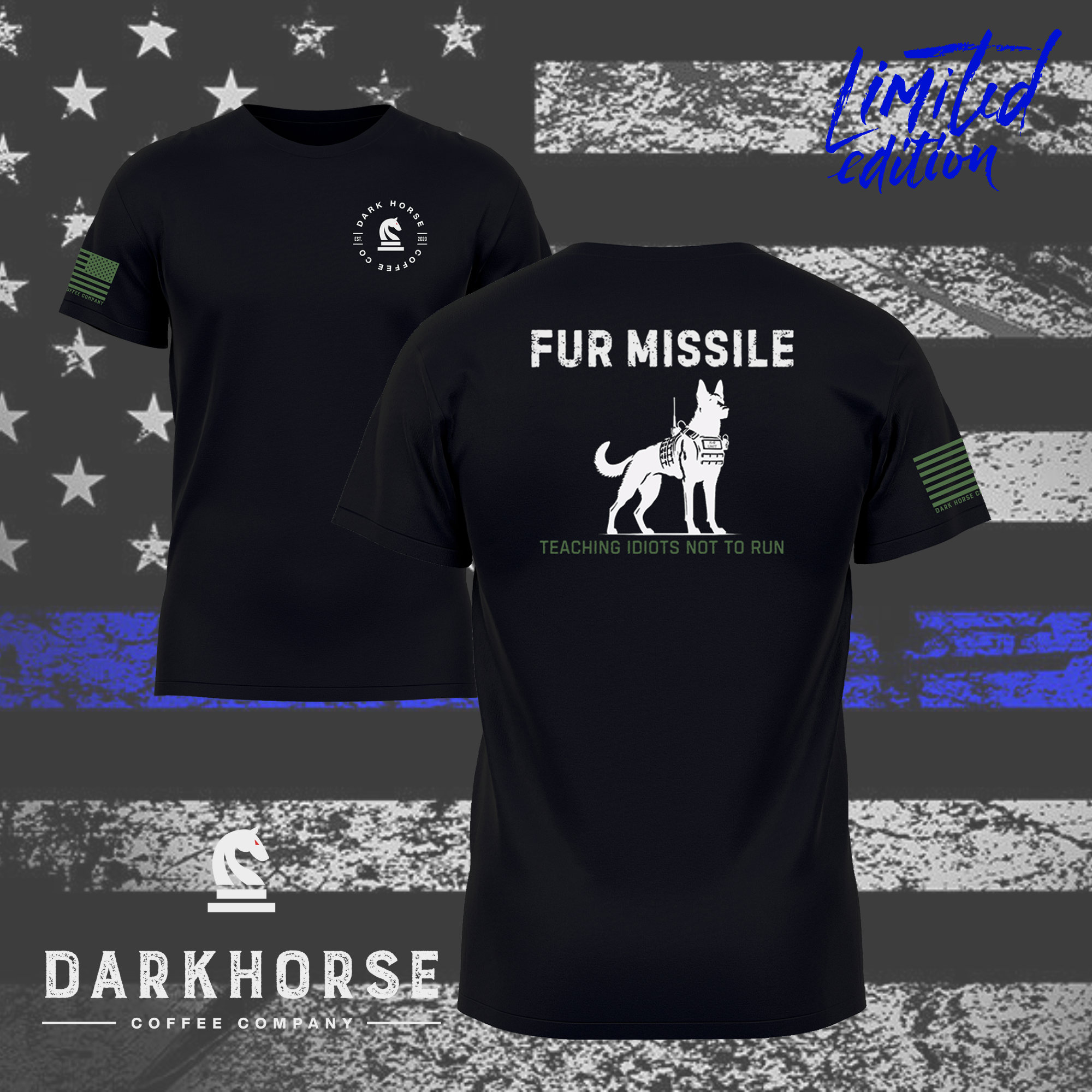 Dark Horse Coffee Company Facebook ad: Support K9's
