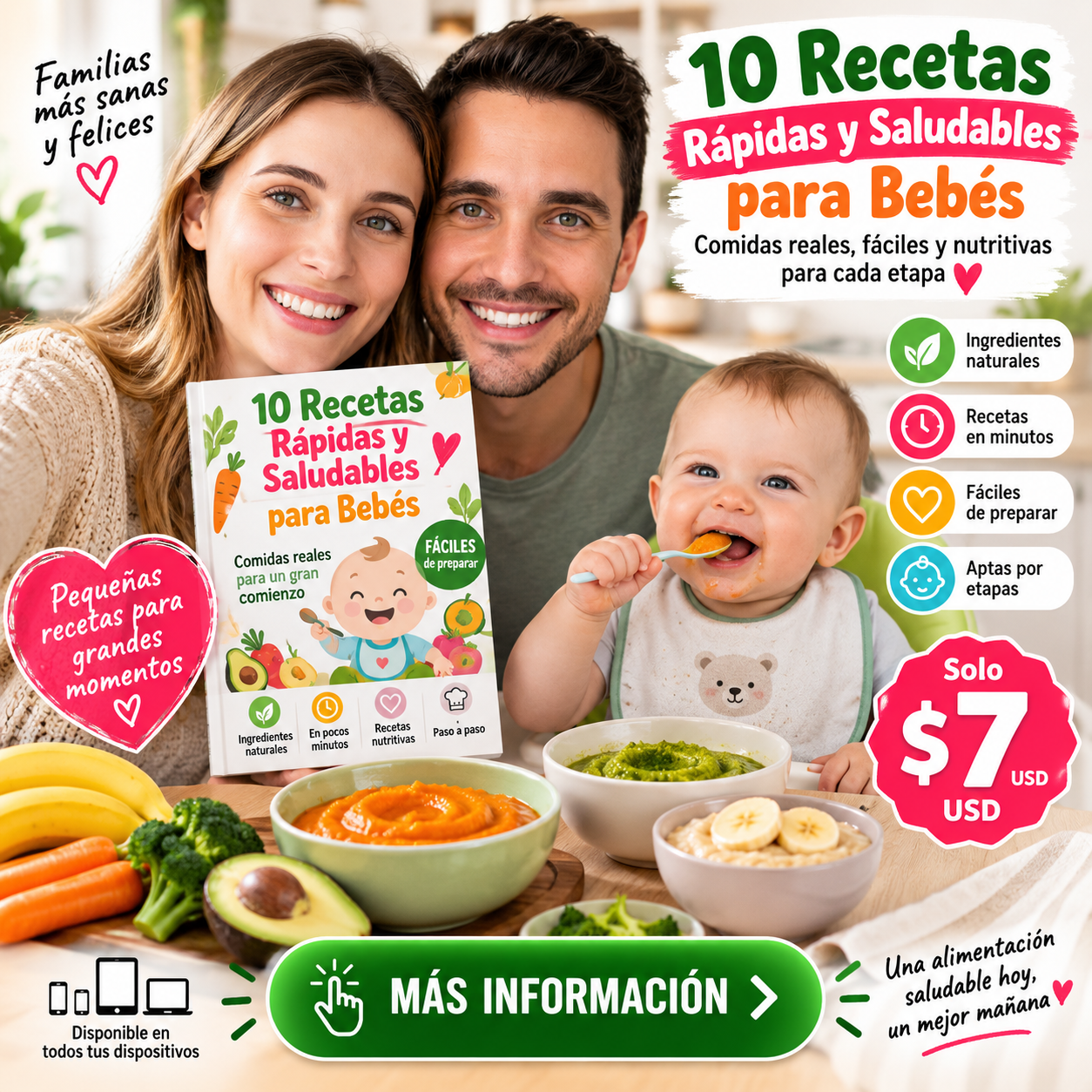 Bebé Bien Alimentado Facebook ad: Da el siguiente paso en la alimentación de tu bebé.