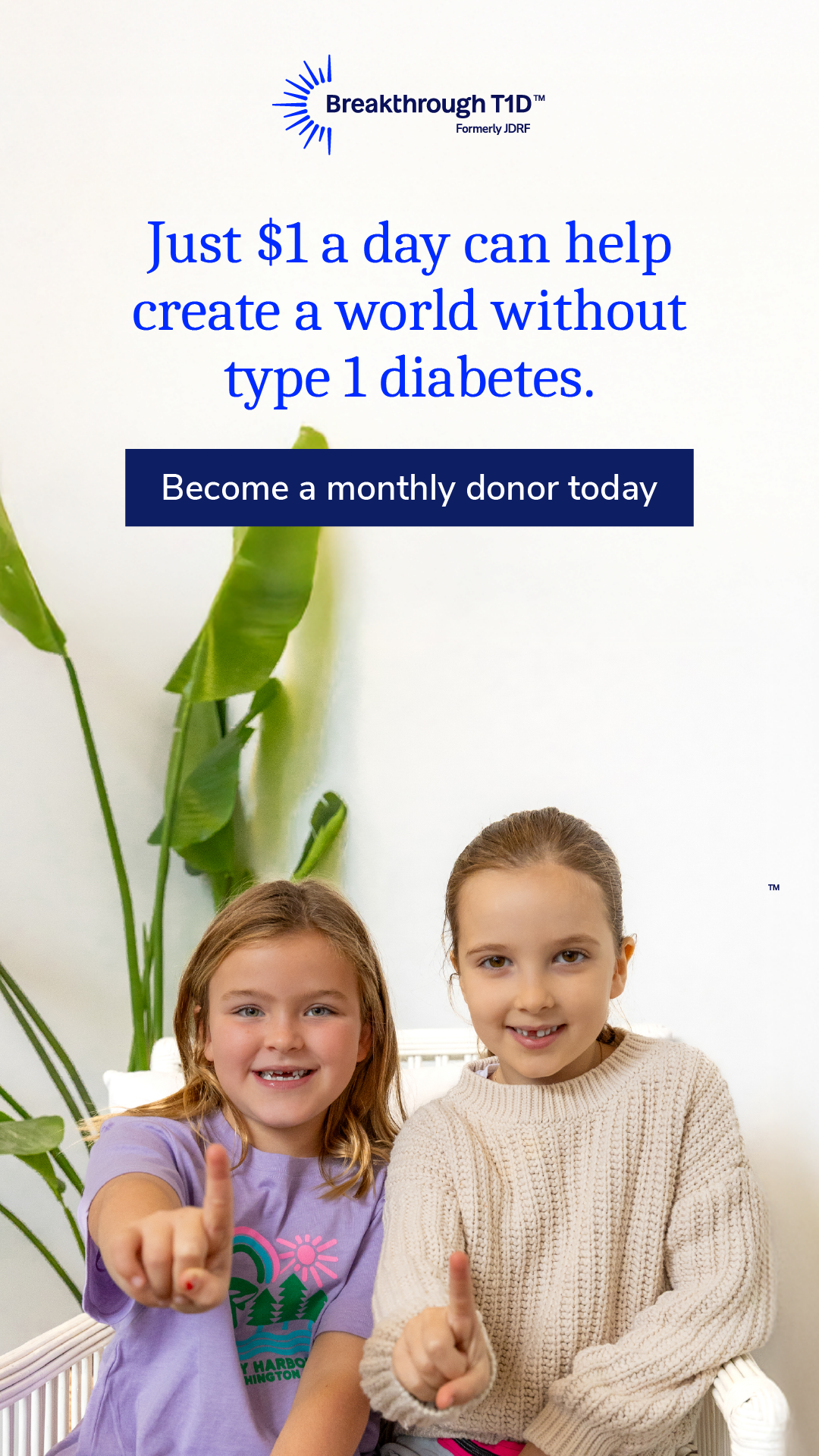 Breakthrough T1D Australia Facebook ad
