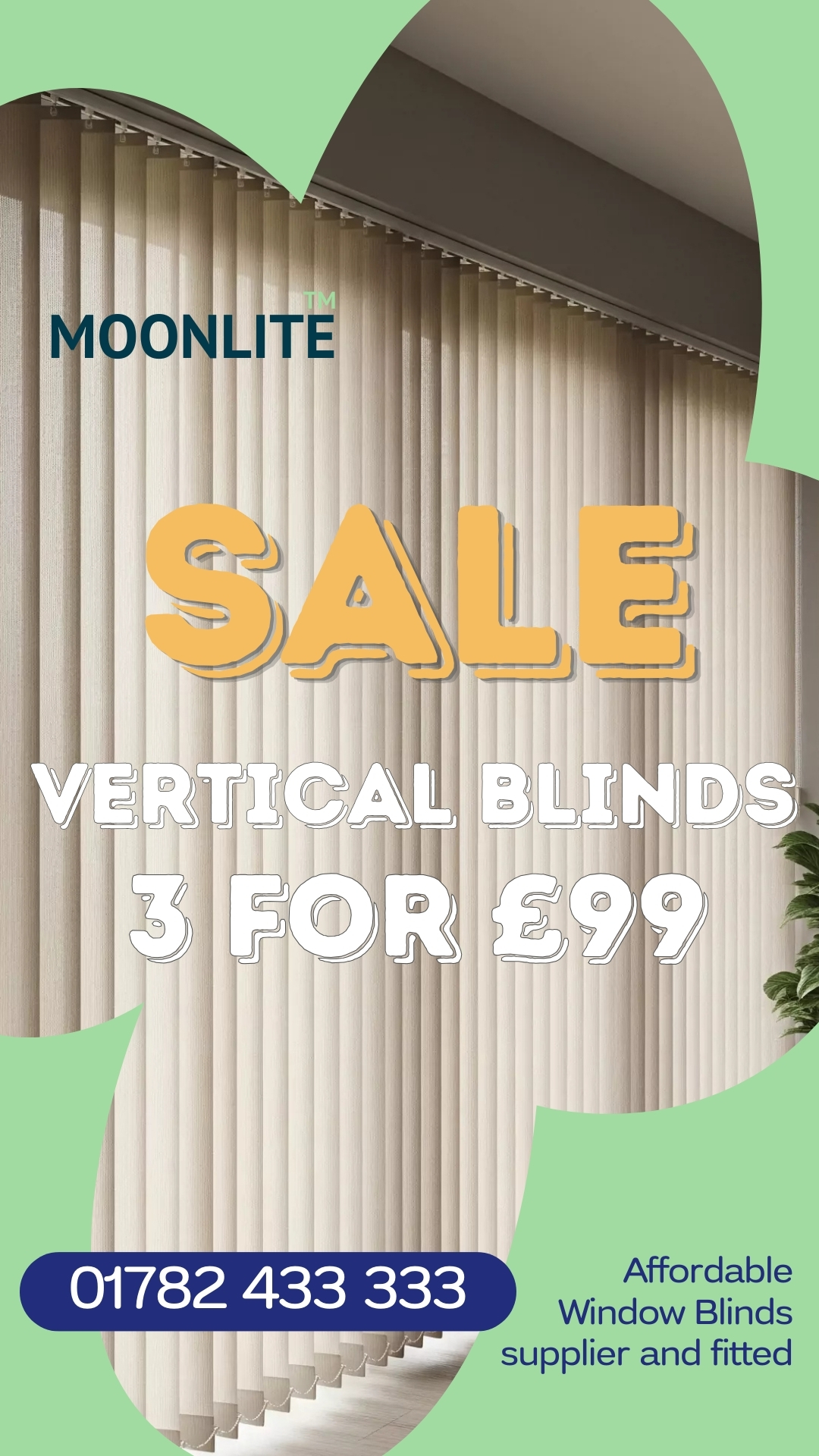Moonlite Blinds and Shutters Facebook ad from Apr 3, 2026