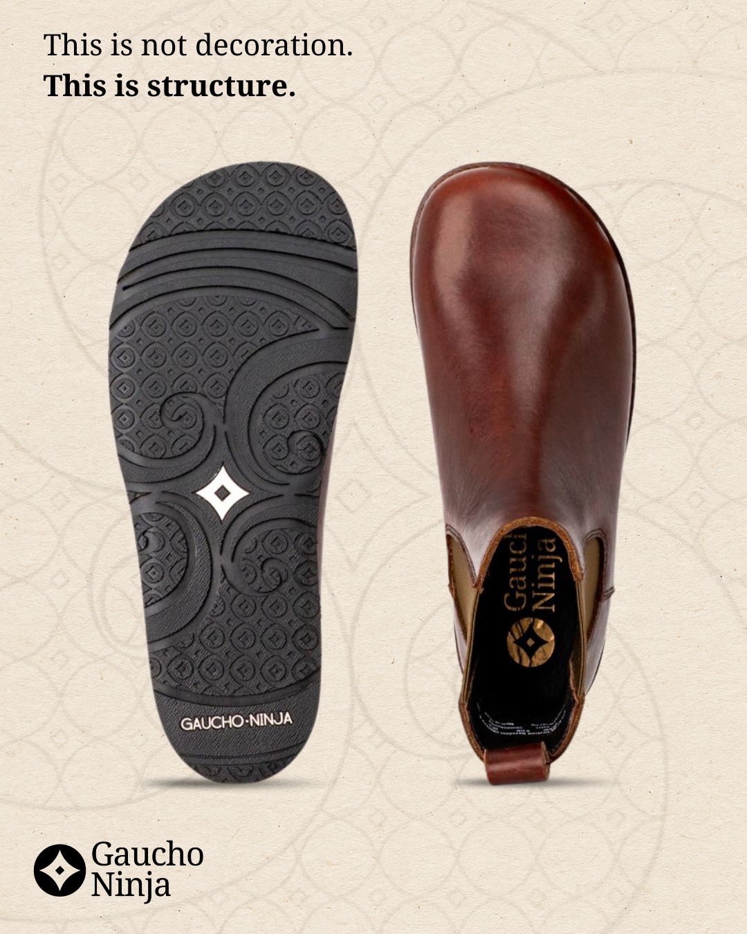 Gaucho Ninja Facebook ad: Goodyear Welted Barefoot Shoes