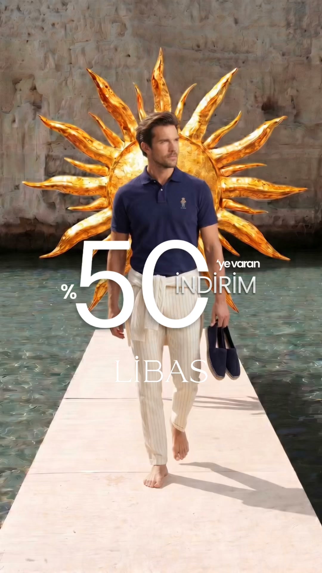 Libas Trendy Fashion Store Facebook ad: %50'ye Varan Büyük Yaz İndirimini Keşfet.
