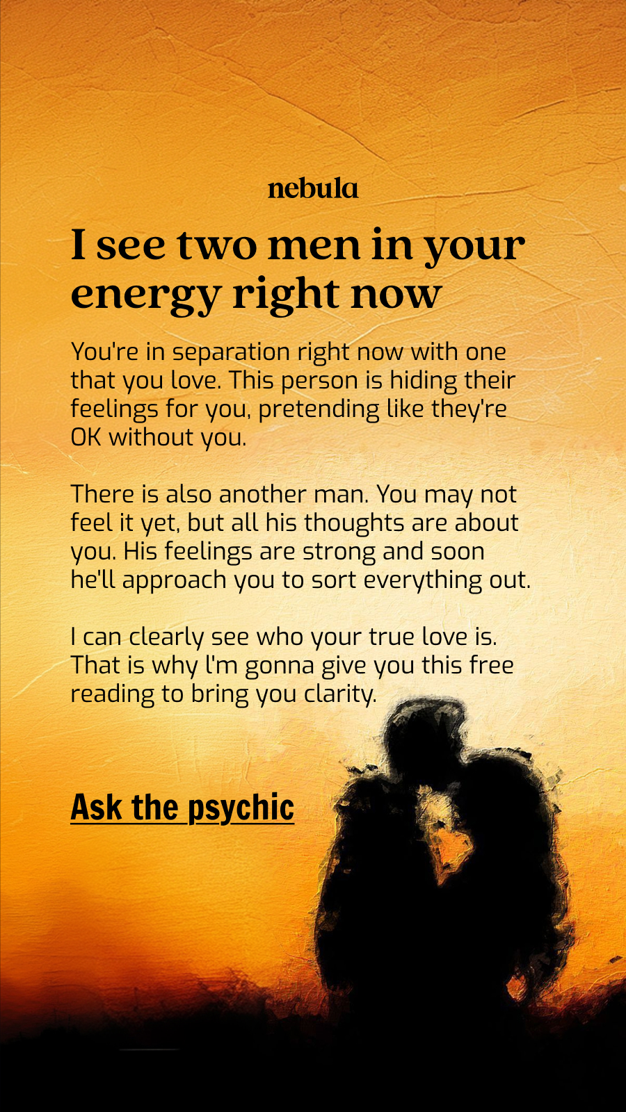 Your Relationship Advisor Facebook ad