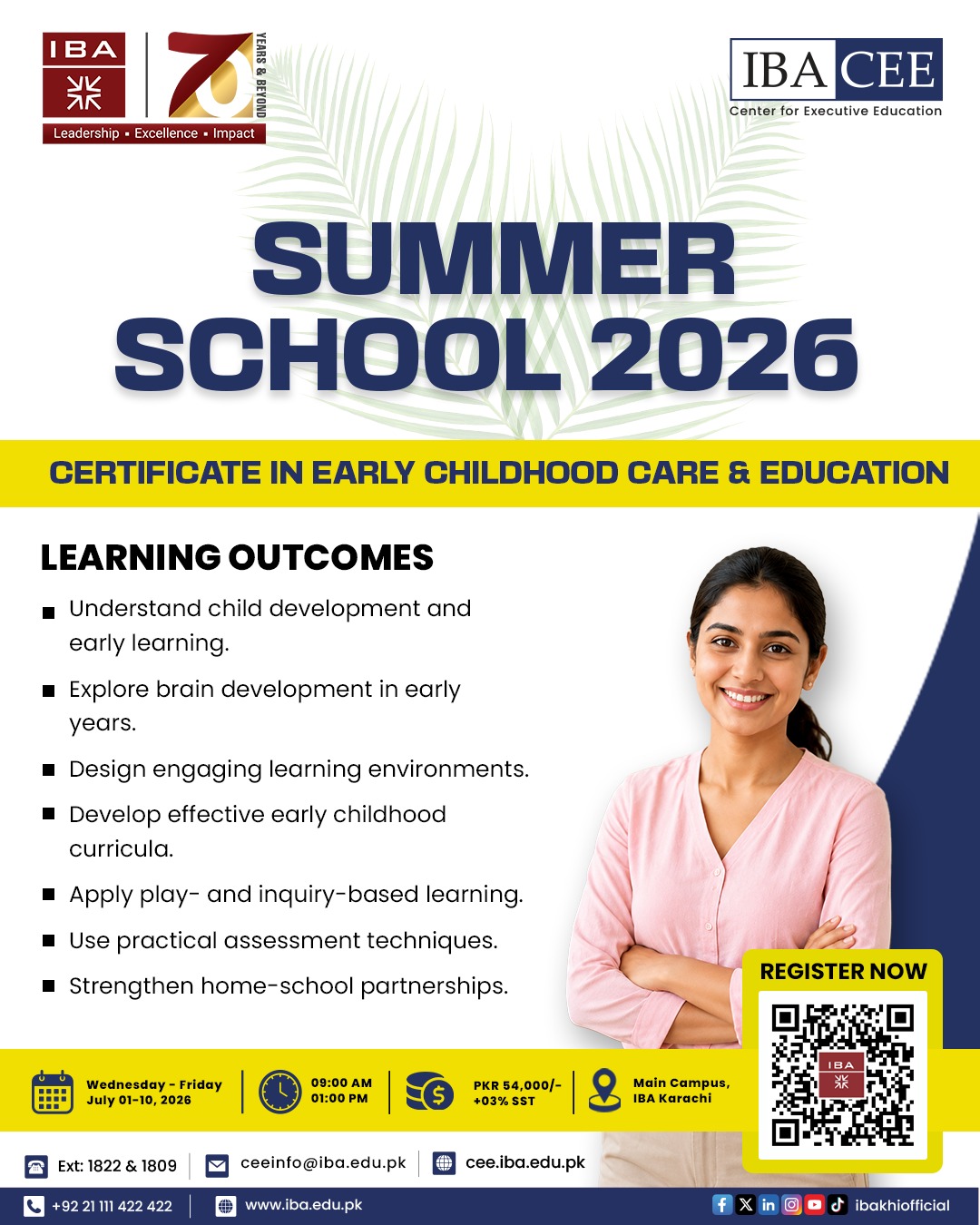 Center for Executive Education, IBA Karachi Facebook ad: Empower educators, school leaders, and future changemakers…