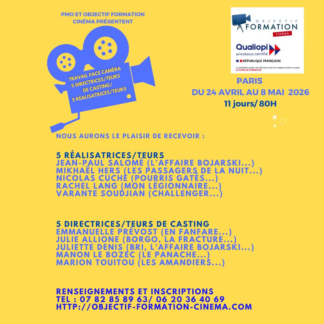 Objectif formation cinéma Facebook ad