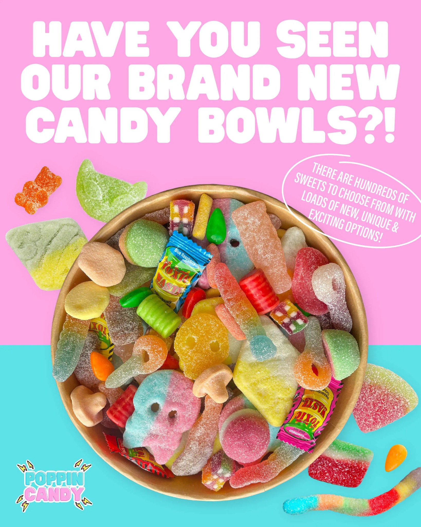 Poppin Candy Facebook ad
