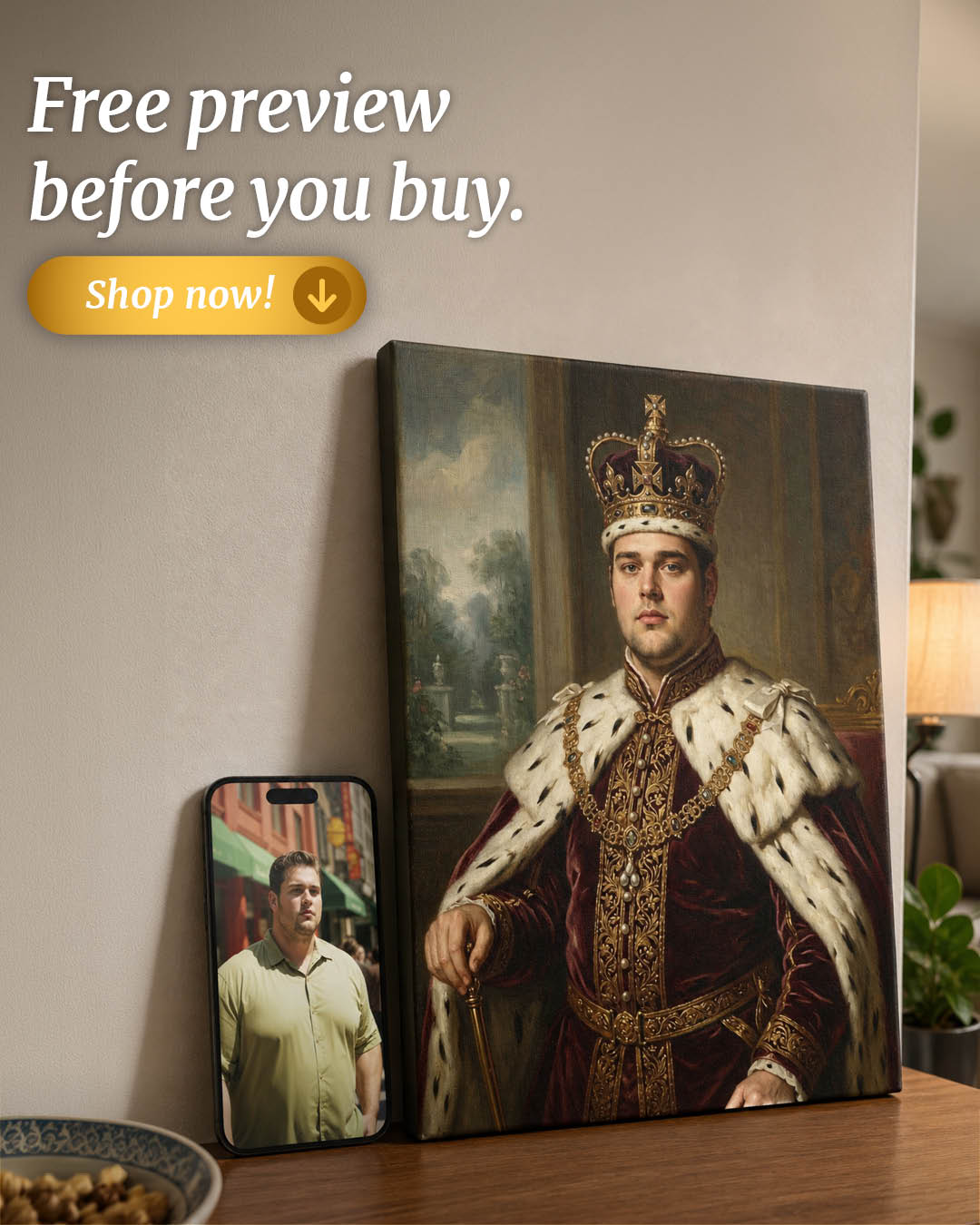 Turn Me Royal Facebook ad