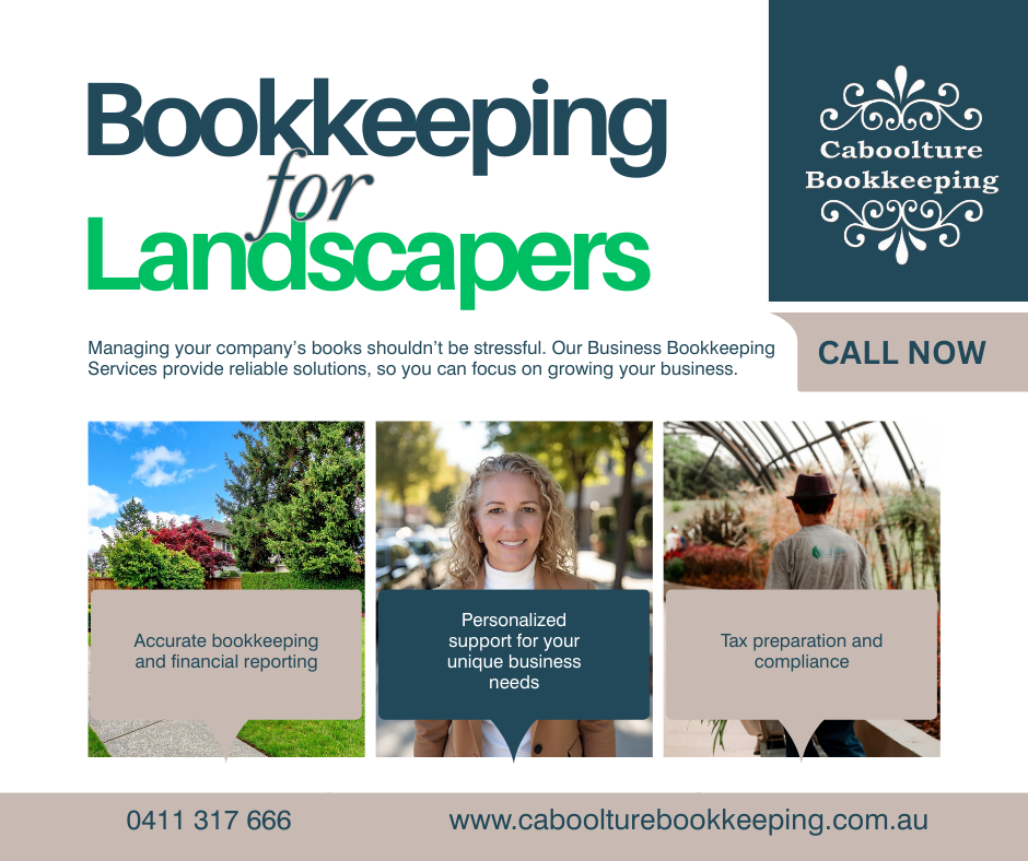 Caboolture Bookkeeping Facebook ad: Bookkeeping for Landscapers