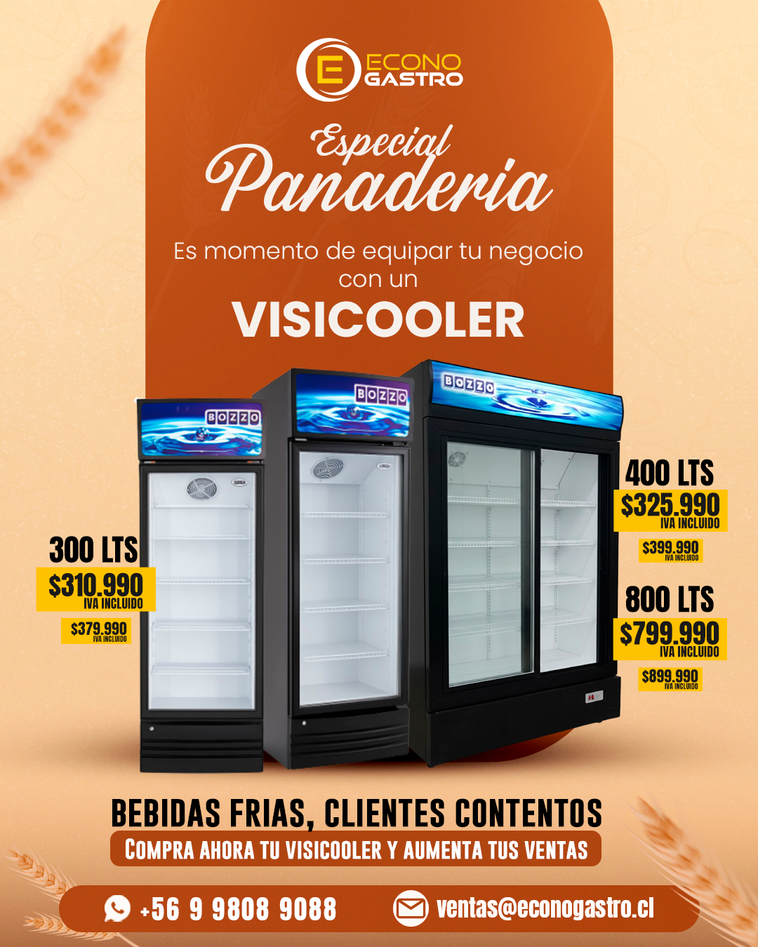 Econogastro Facebook ad: Cotiza ahora!