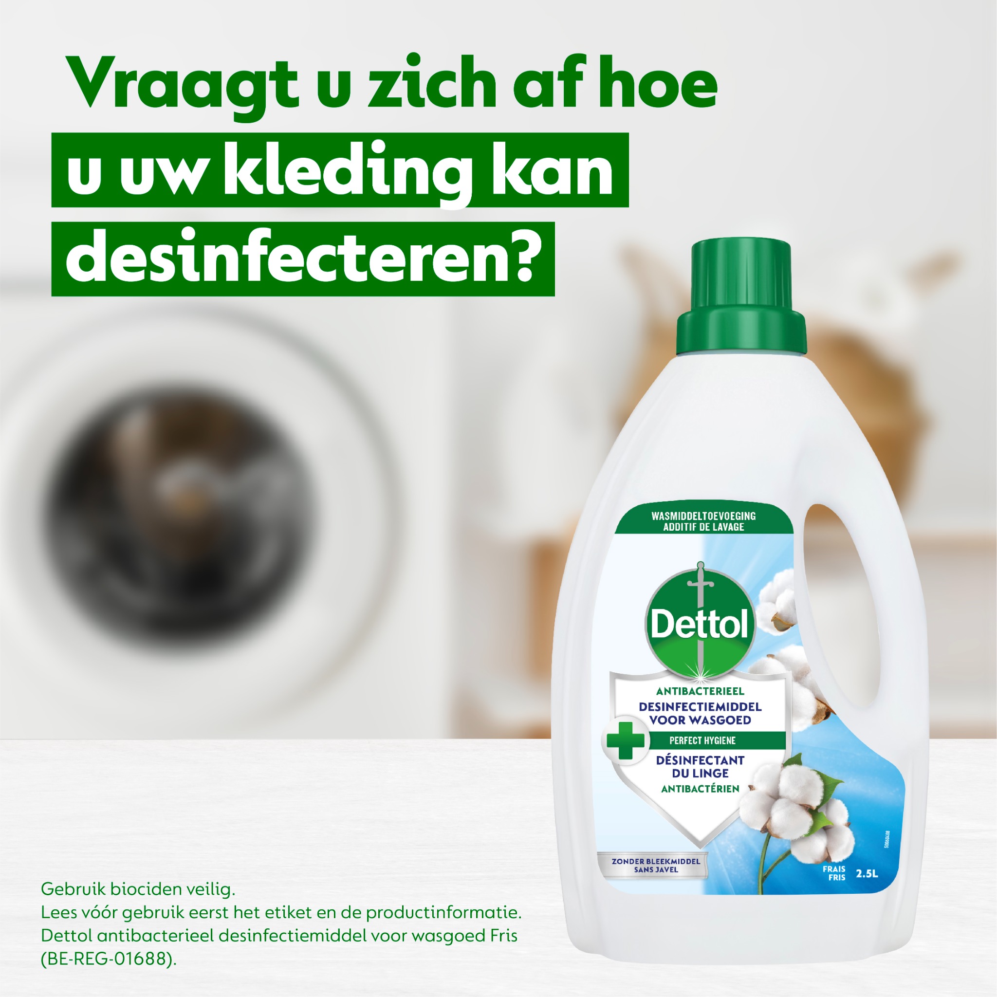 Dettol België / Belgique Facebook ad: Zeg vaarwel tegen onaangename geurtjes!
