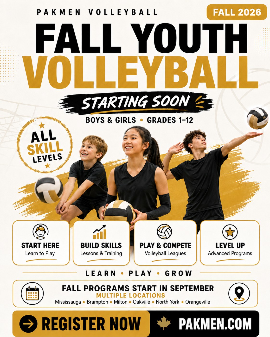 Pakmen Volleyball Club Facebook ad: Join Our Club