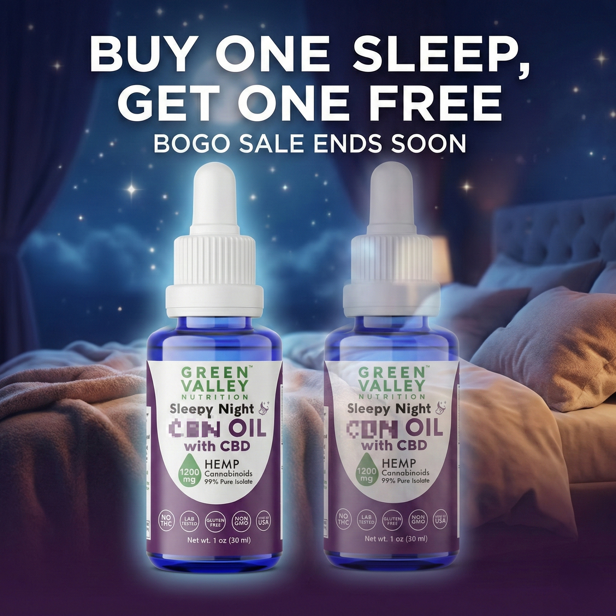 Green Valley Nutrition Facebook ad: BOGO Sitewide - Limited Time!