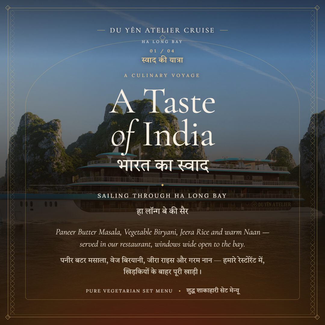 Du Yên Atelier Cruise Facebook ad: INDIA TO HA LONG BAY - WITH THE…