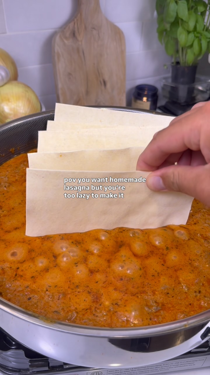 ReciMe Facebook ad: Lazy Lasagna