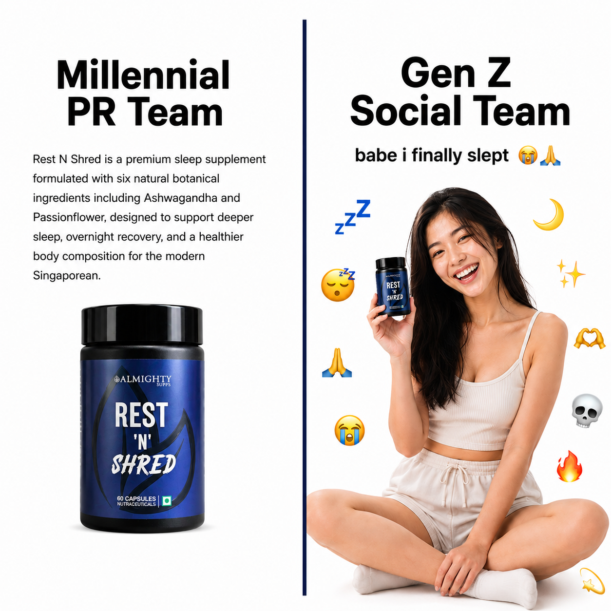 Almighty Supps Facebook ad