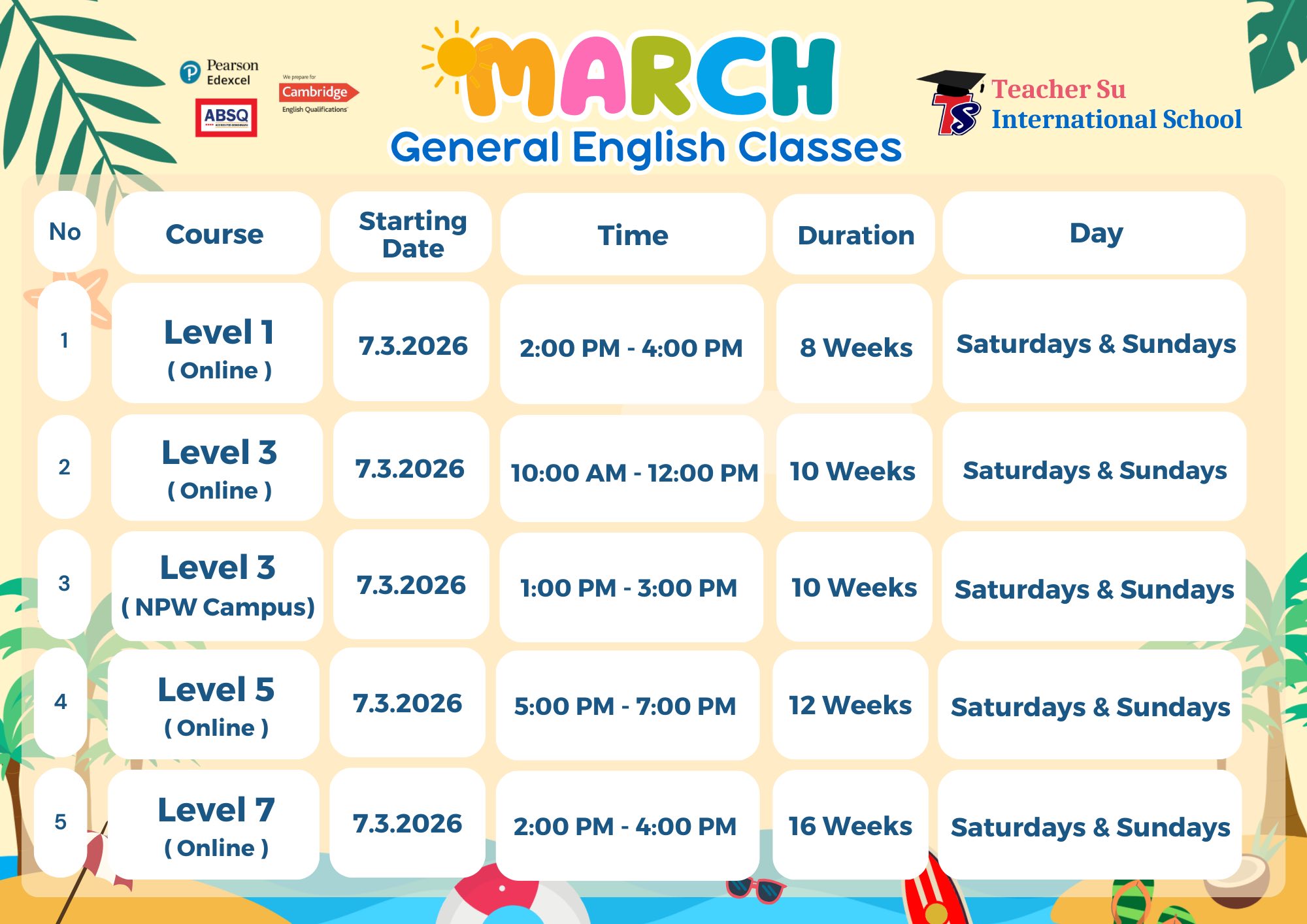 Teacher Su Facebook ad
