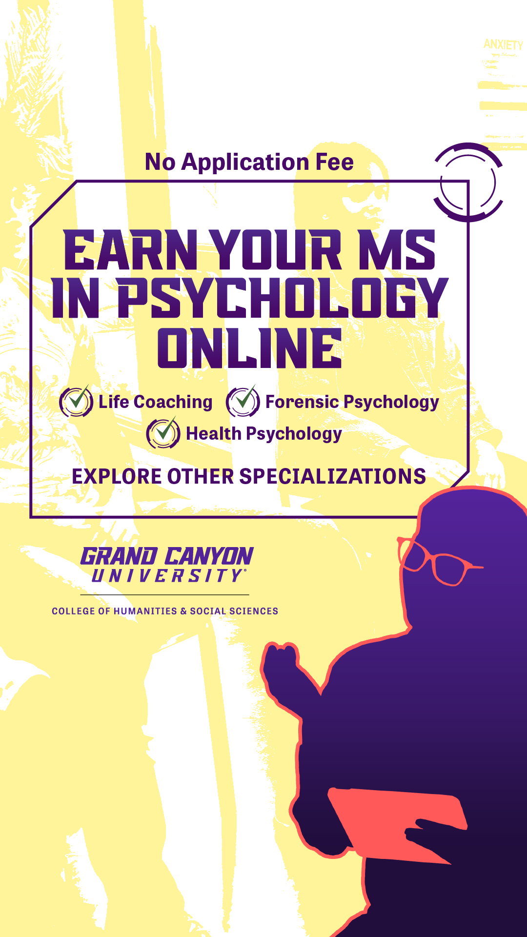 Grand Canyon University Facebook ad