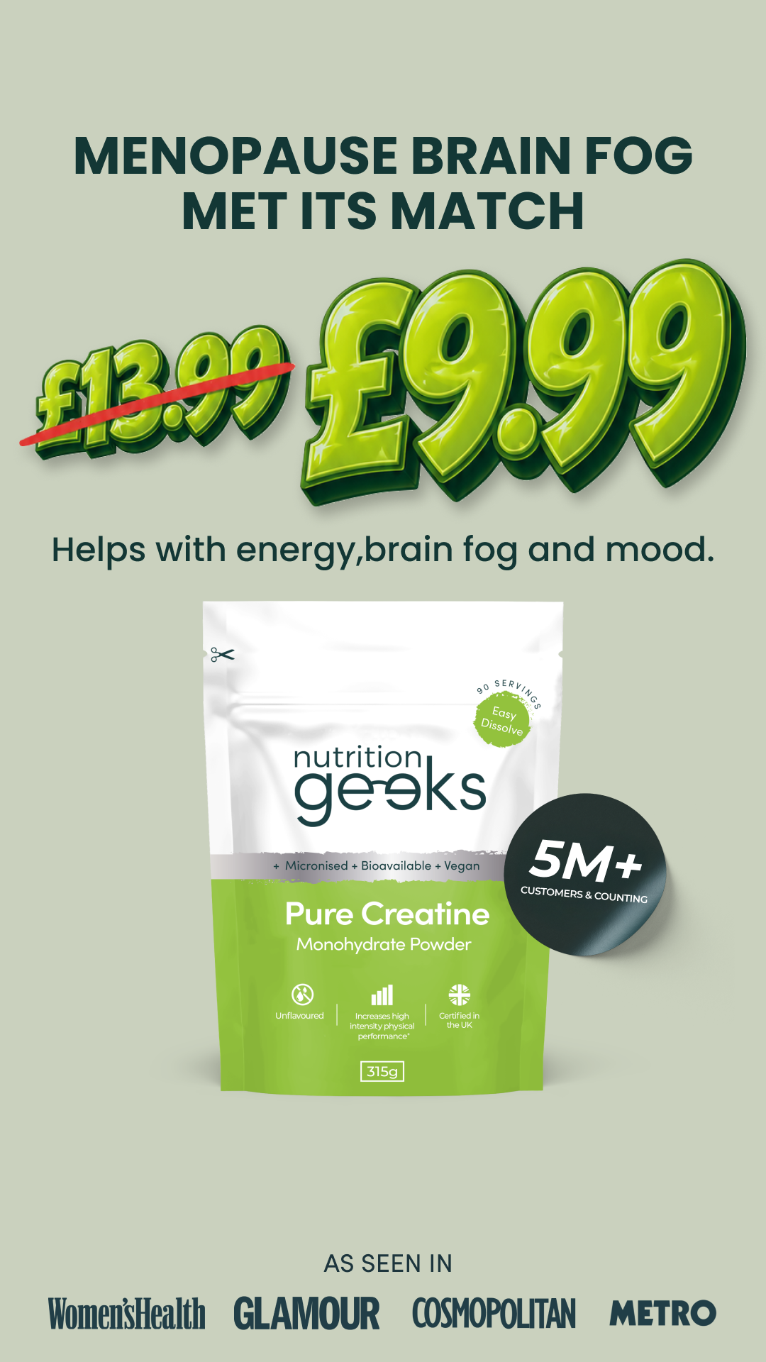 Nutrition Geeks Facebook ad