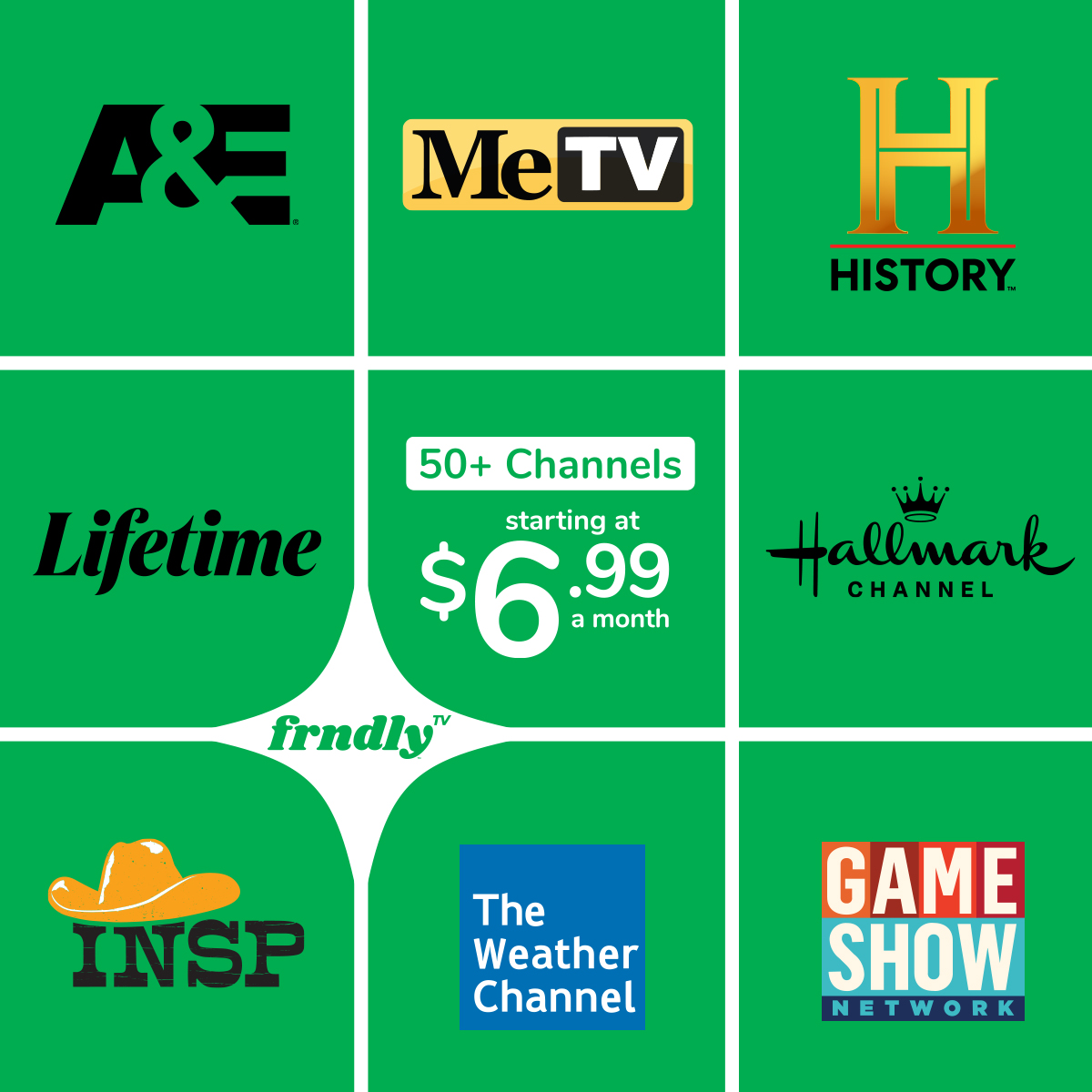 Frndly TV Facebook ad