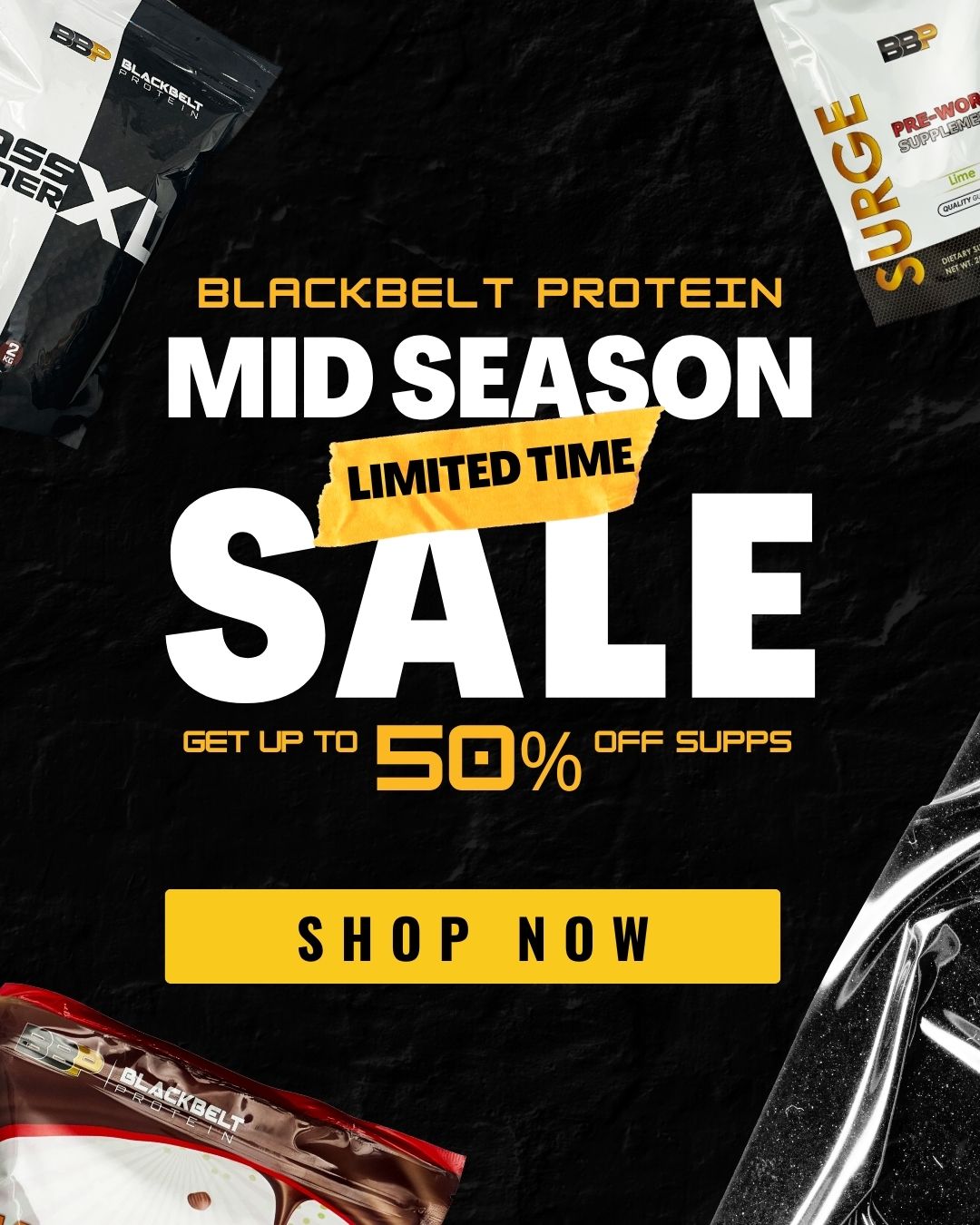 BlackBelt Protein Facebook ad