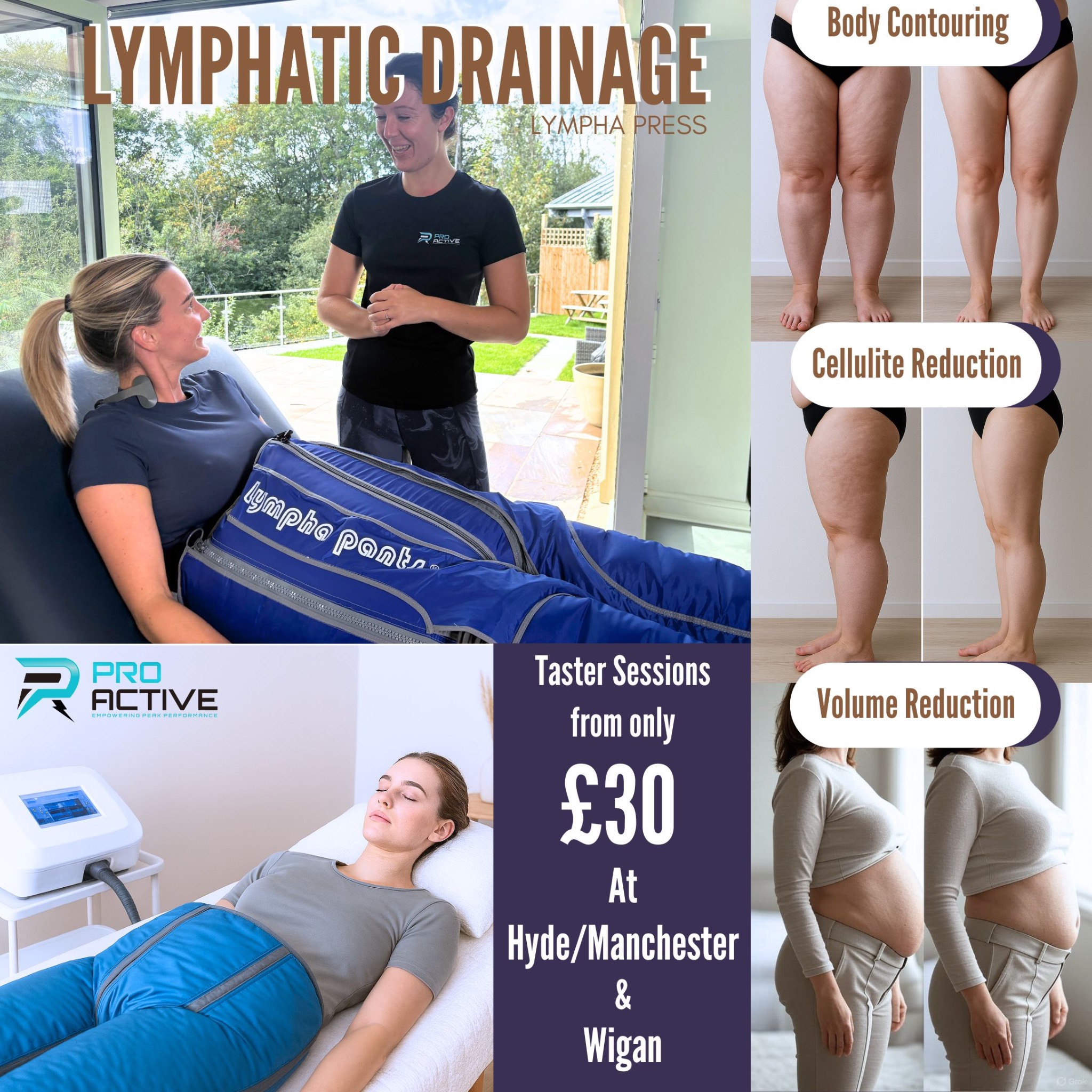 Pro Active Manchester Facebook ad: Lymphatic Massage - Wellness For Cellulite Reduction &…