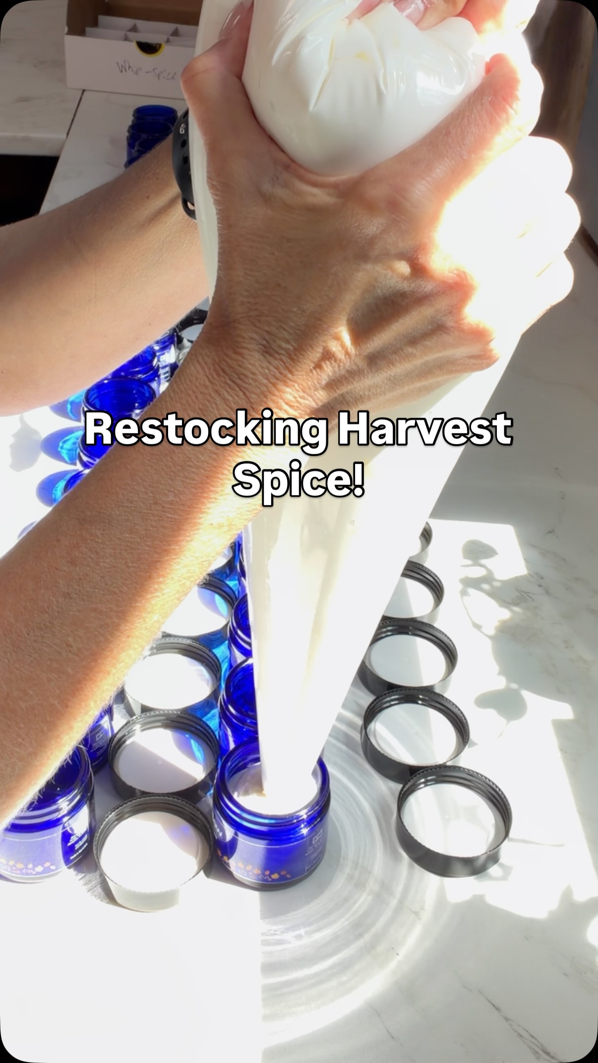 Purely Tallow Skincare Facebook ad: Harvest Spice is officially being restocked!