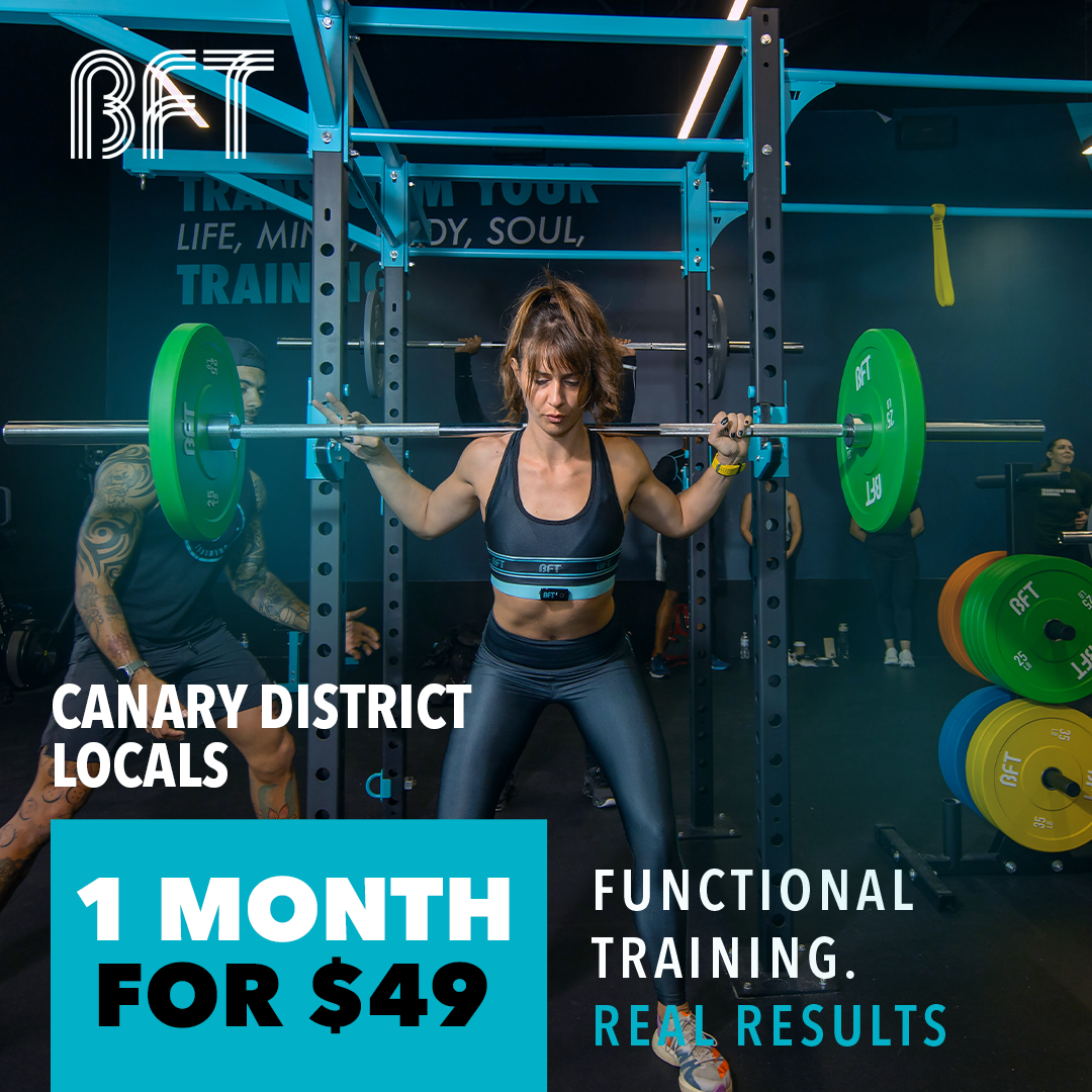 BFT Canary District Facebook ad: January Reset: 1 Month for $49