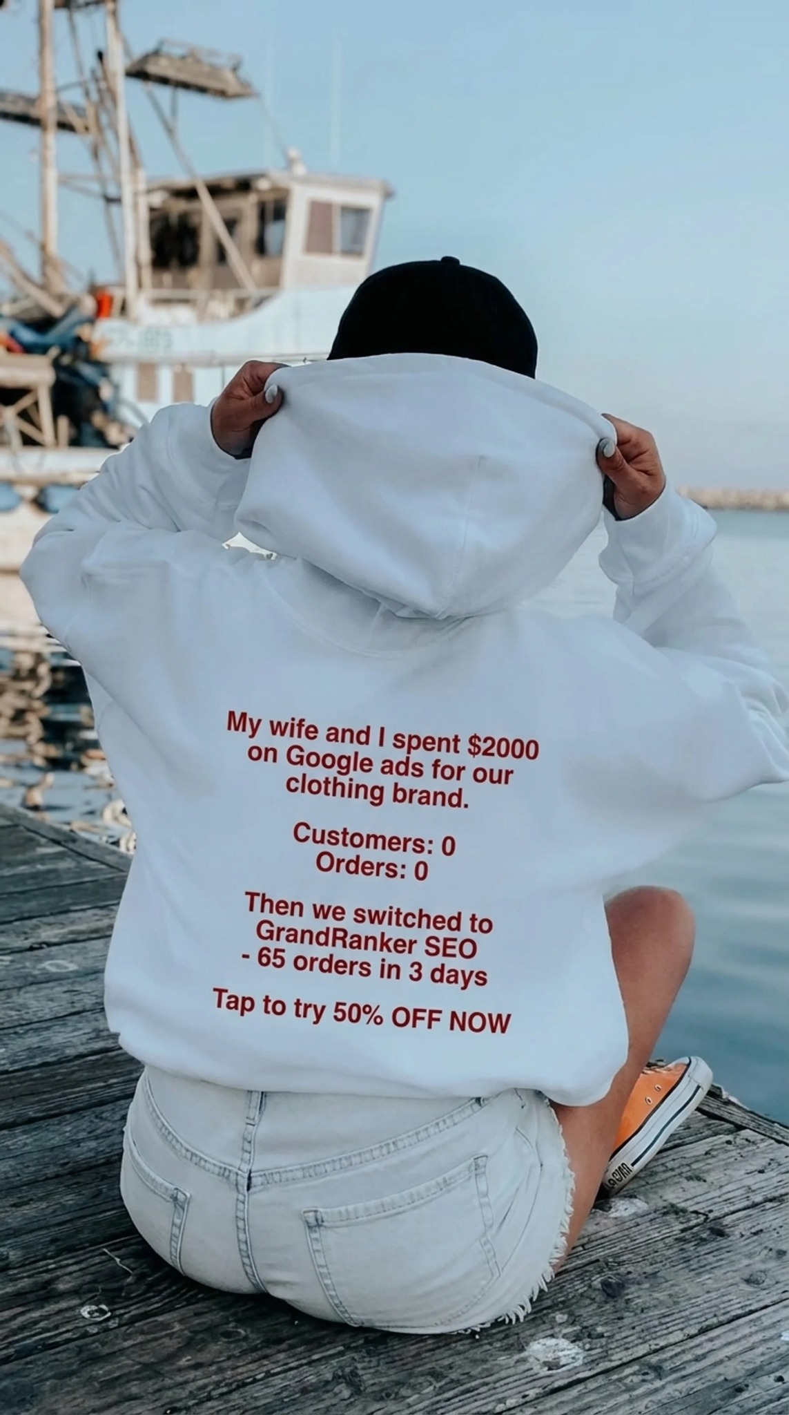 GrandRanker Facebook ad: Rank on Google without the ad spend!