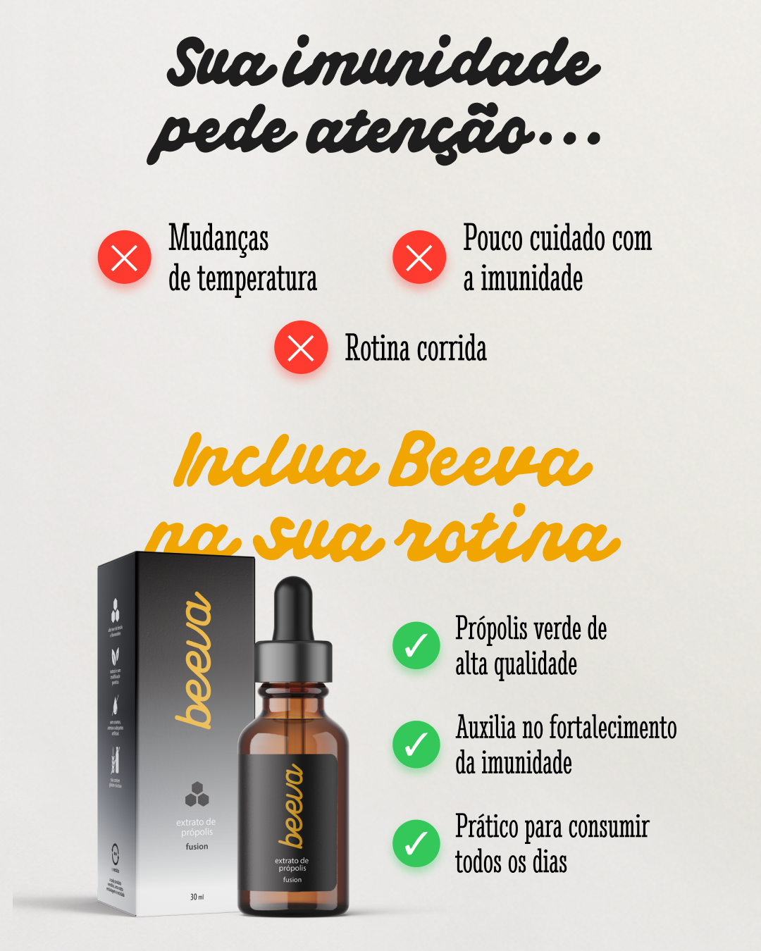 Beeva Brazil Facebook ad: Extrato de Própolis Fusion - 11%