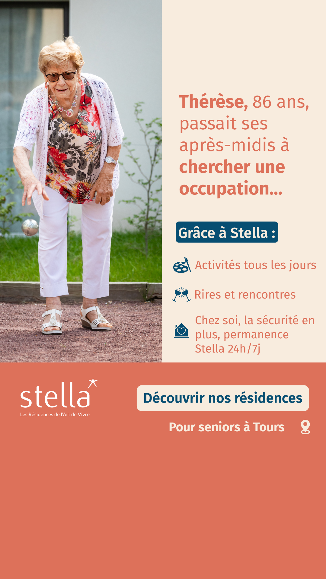 Stella Résidences Seniors Facebook ad