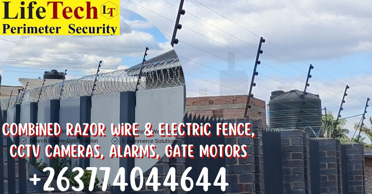 Lifetech Zimbabwe Facebook ad: Combined Razor Wire & Electric Fence