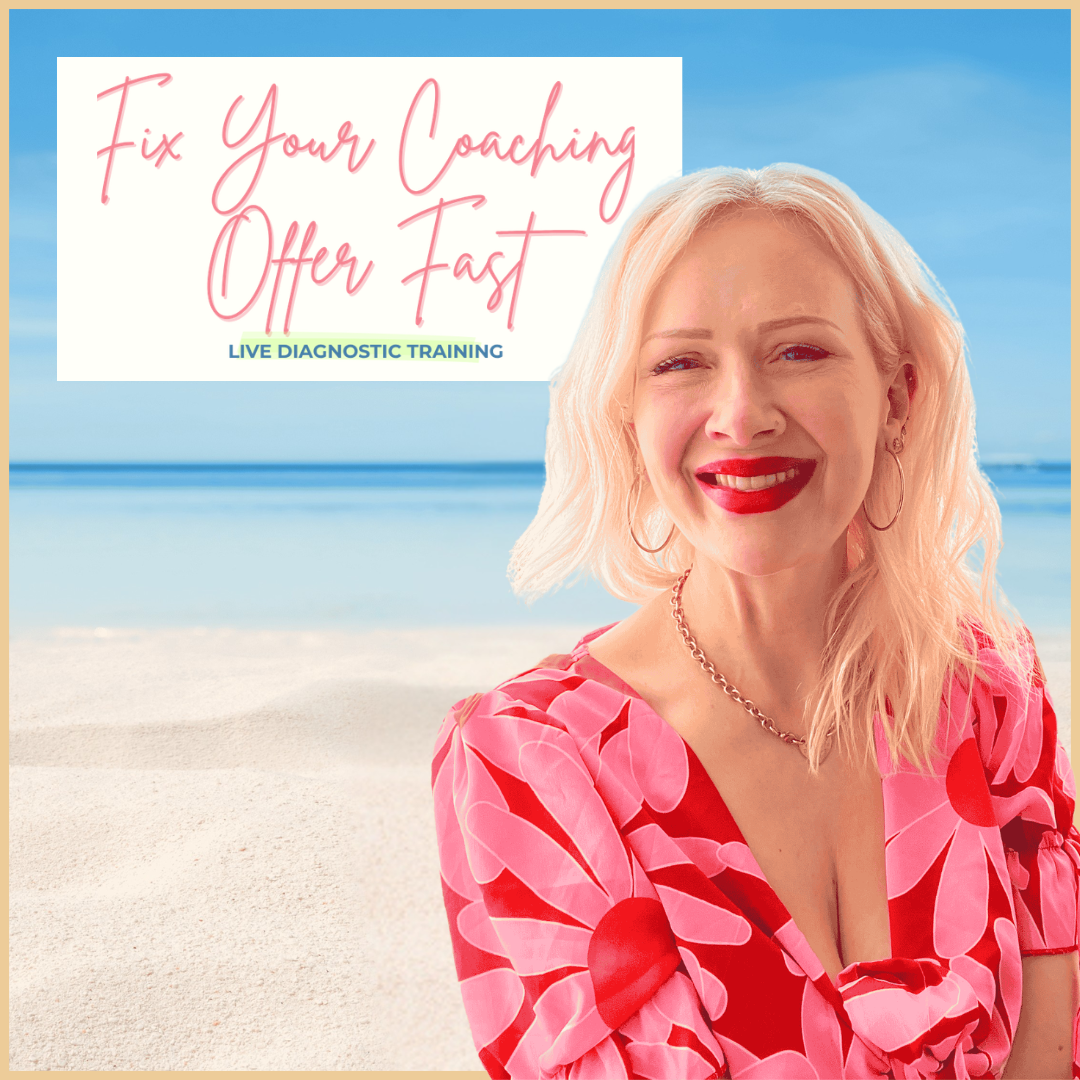 Sarah Mae Ives Facebook ad: Fix Your Coaching Offer Fast-So You Can Stop Guessing…