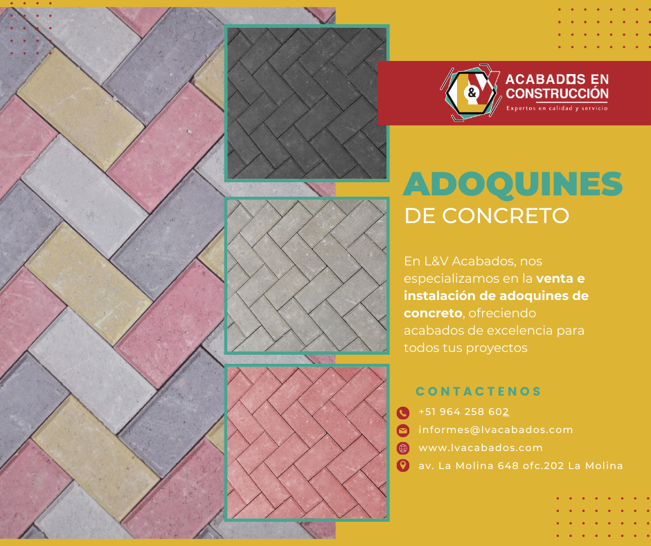 L&V Acabados En Construcción EIRL Facebook ad: Venta e instalción de adoquines de concreto
