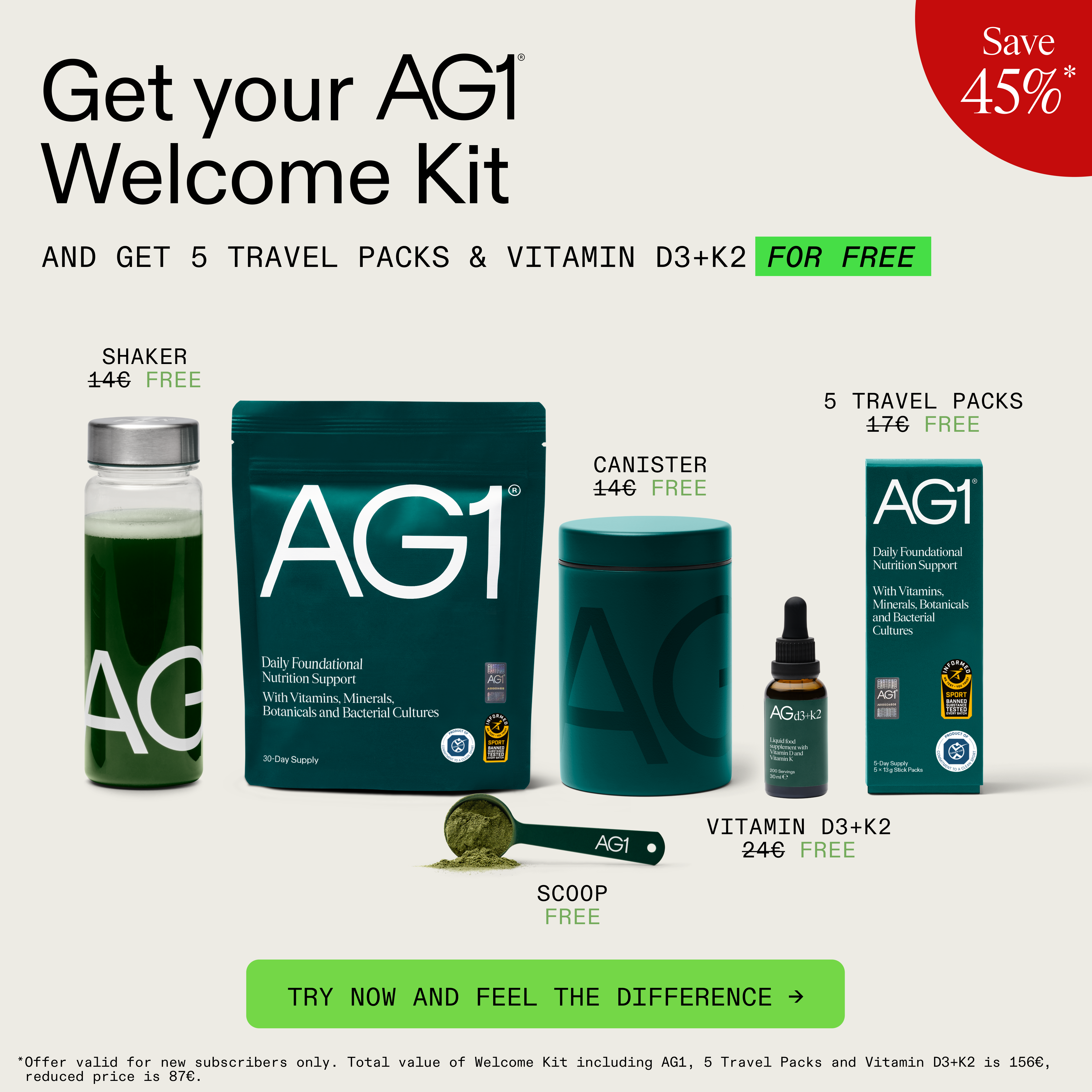 AG1 by Athletic Greens Facebook ad
