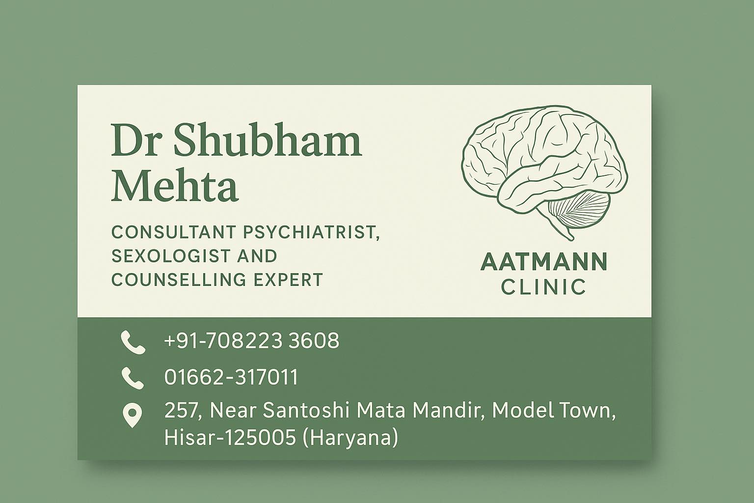 Aatmann Mind Care Clinic Facebook ad