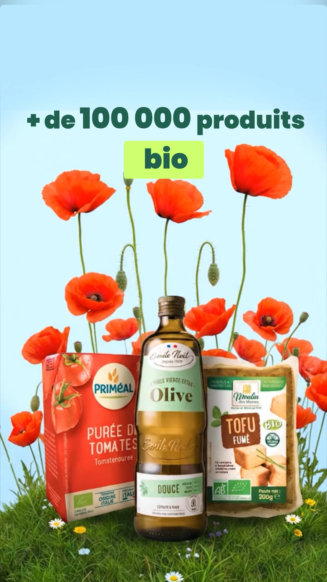 Greenweez.com Facebook ad: Le bio, au juste prix.