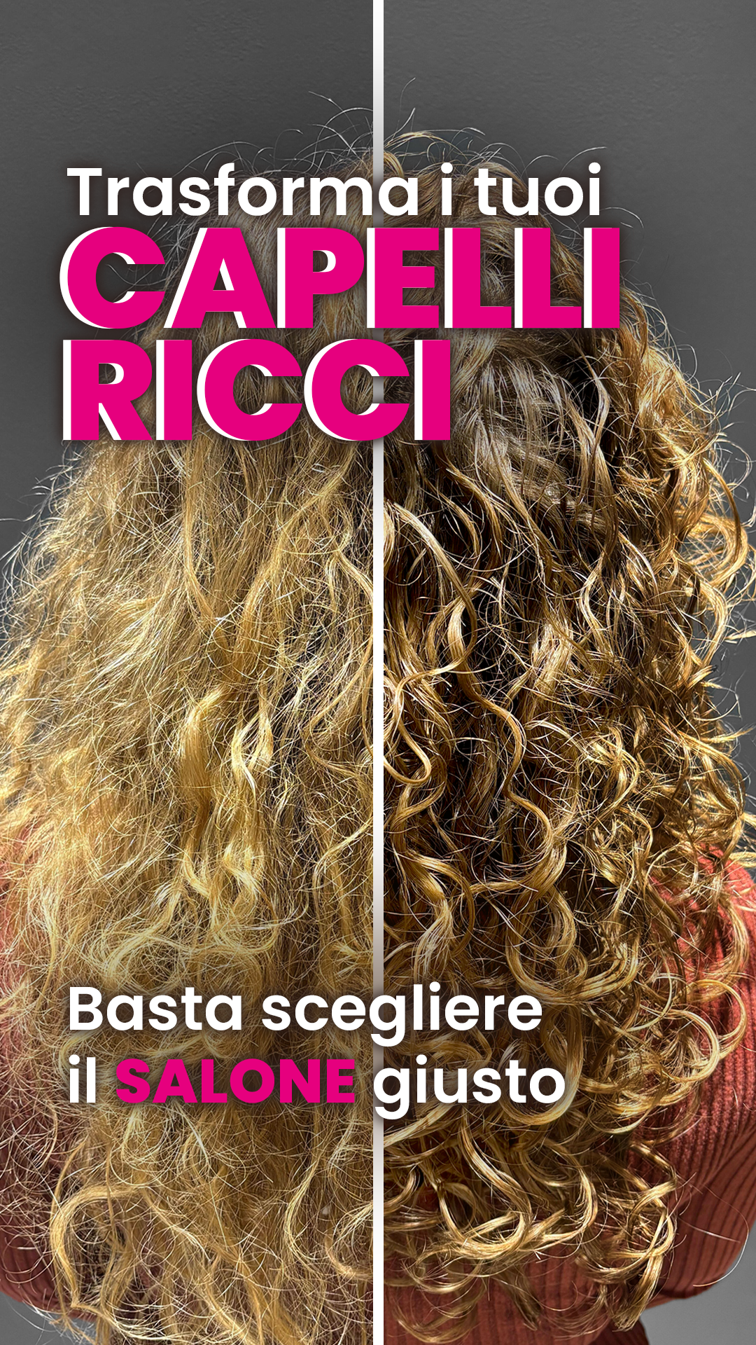 Spazio Divina BLK Facebook ad: CAPELLI RICCI NELLE MANI GIUSTE