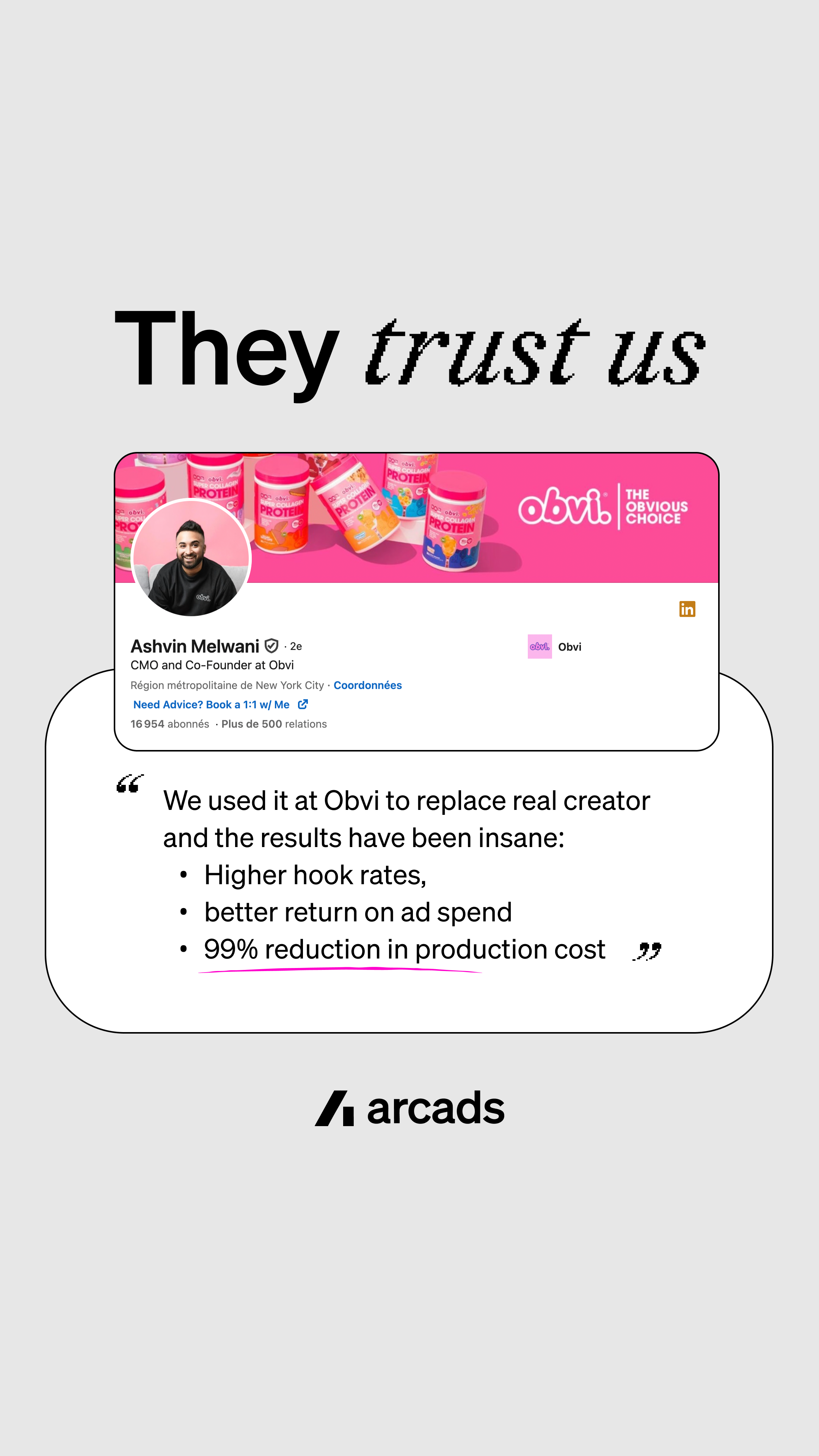 Arcads AI Facebook ad