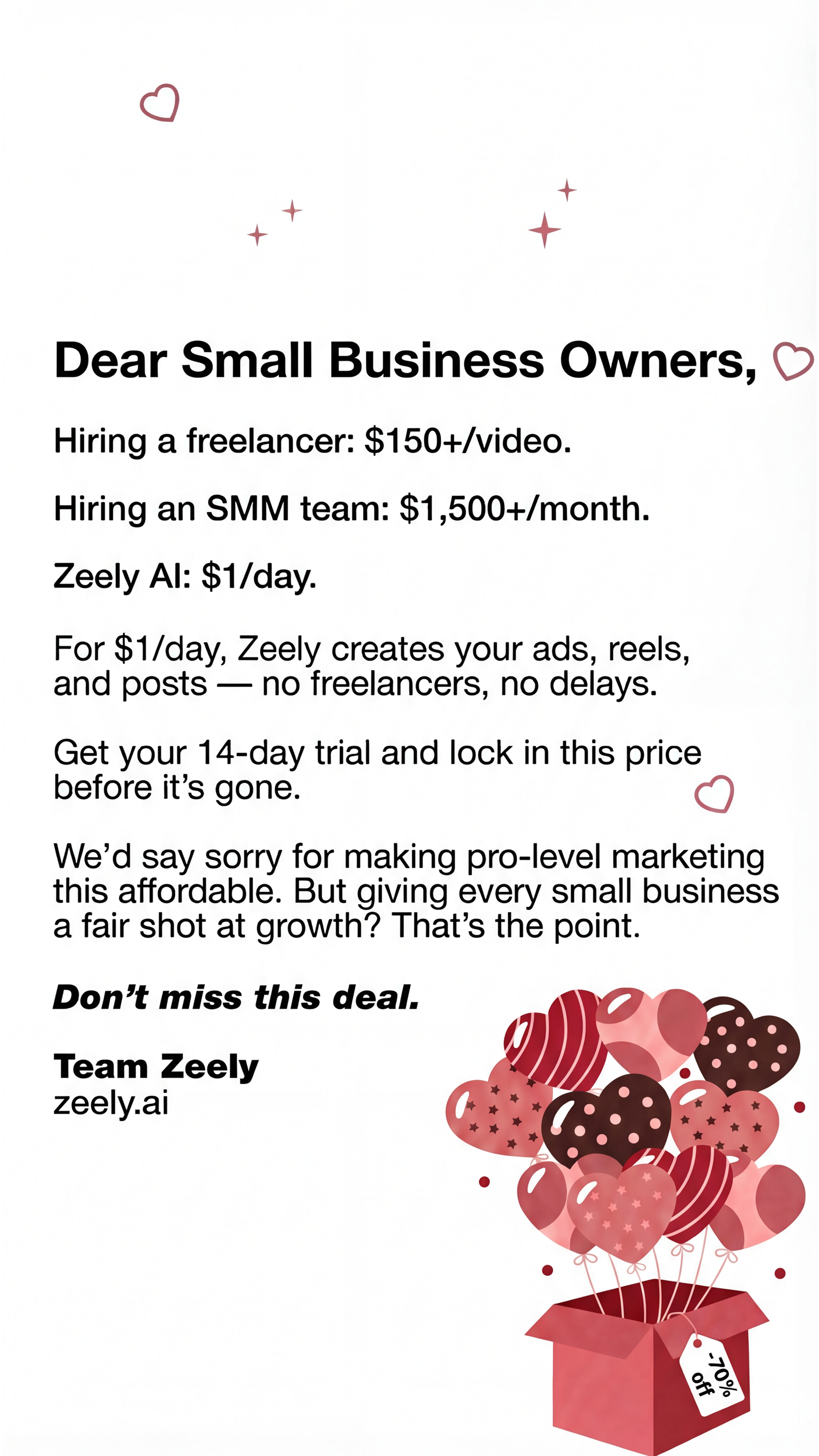 Zeely Facebook ad