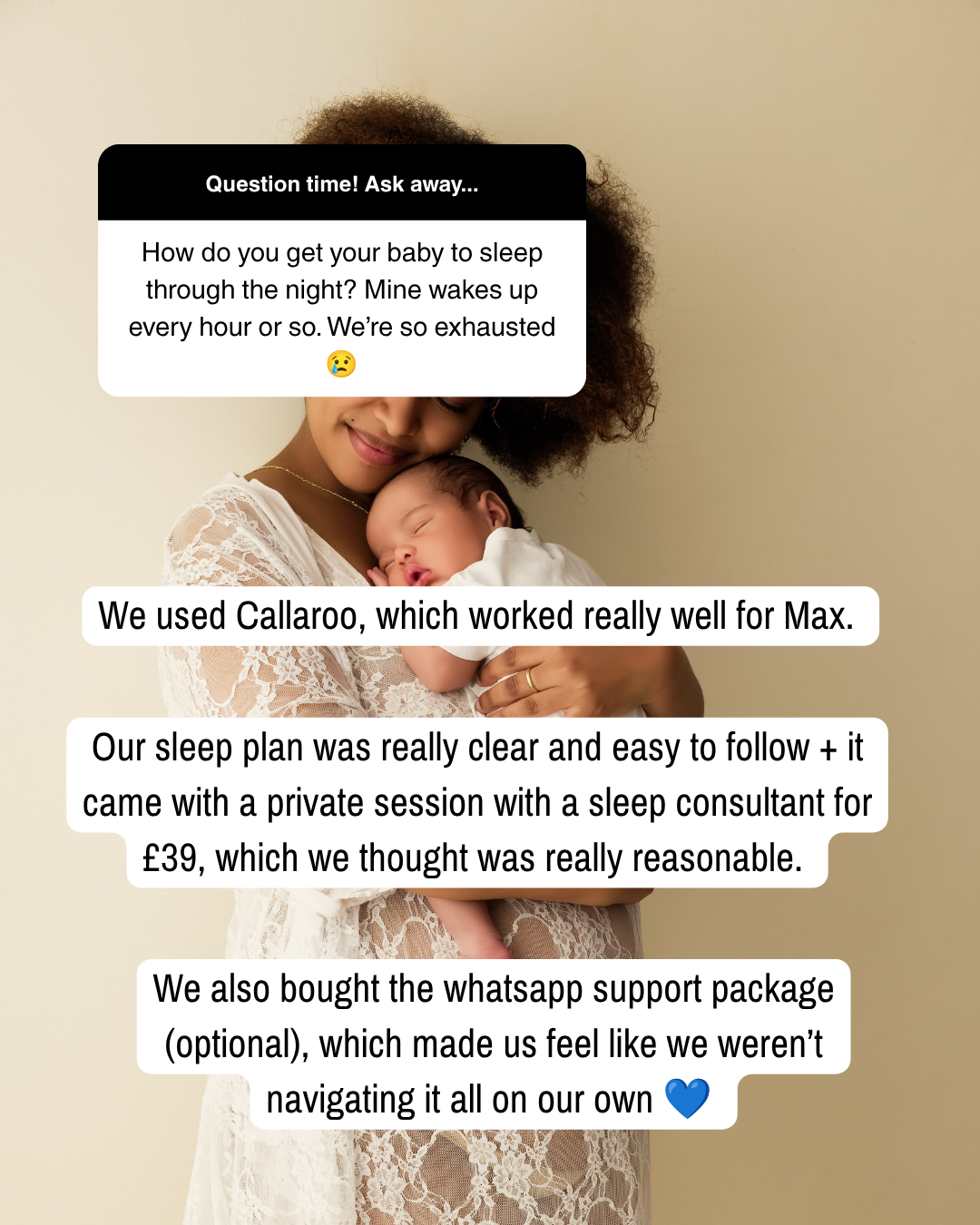 Callaroo.uk Facebook ad: Sleep plan and consultation for just £39.