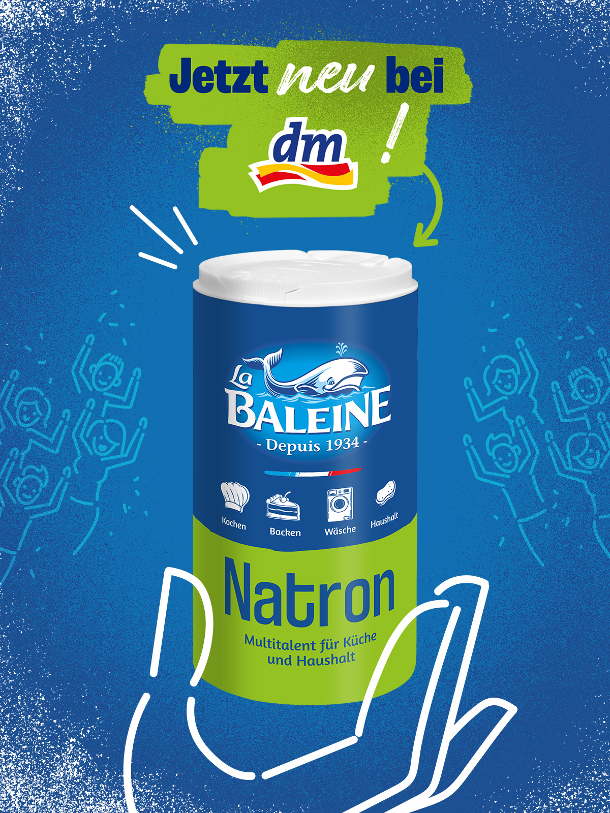 La Baleine Facebook ad: Ein vertrautes Produkt, neu interpretiert.