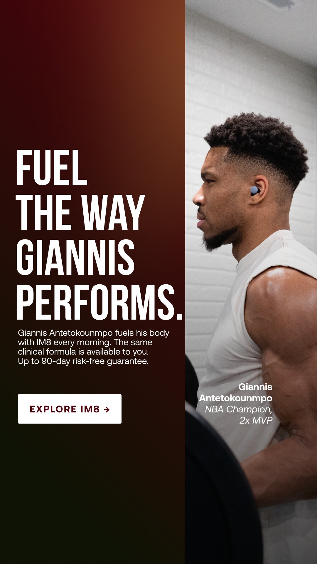 Giannis Antetokounmpo Facebook ad