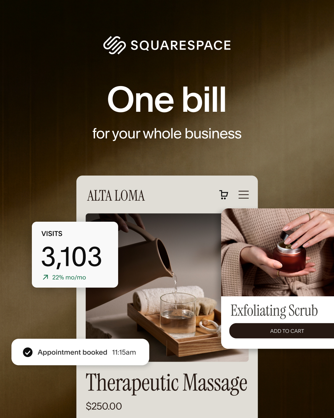 Squarespace Facebook ad