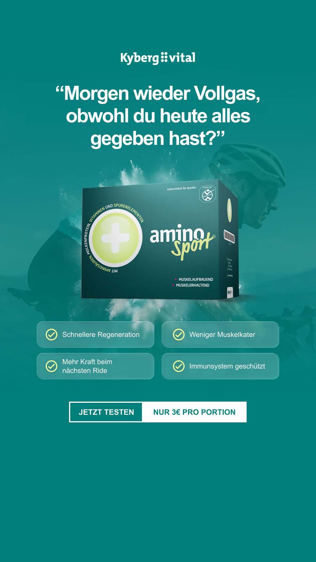 Kyberg Vital Facebook ad