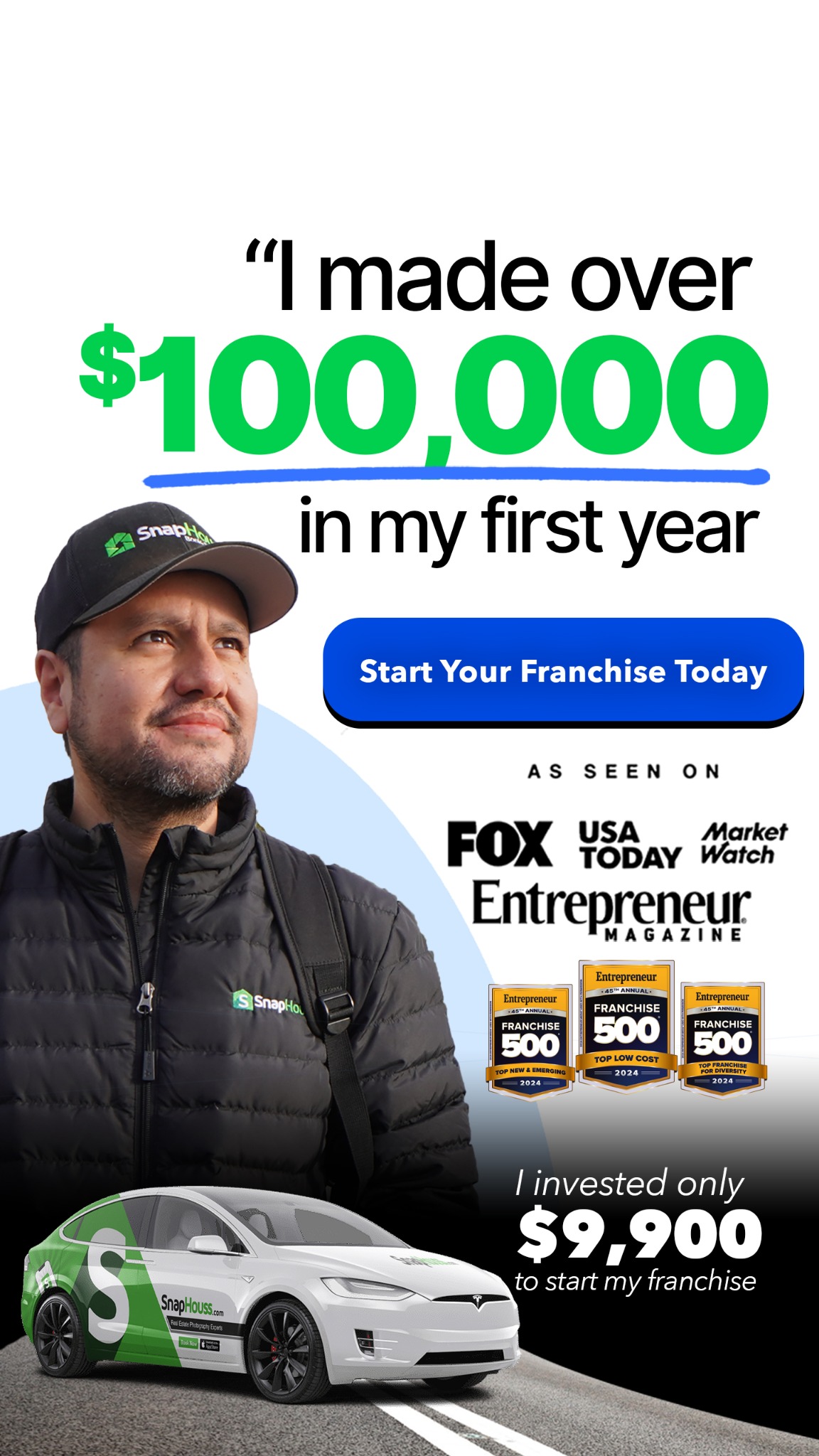 Snaphouss Facebook ad from Apr 7, 2025
