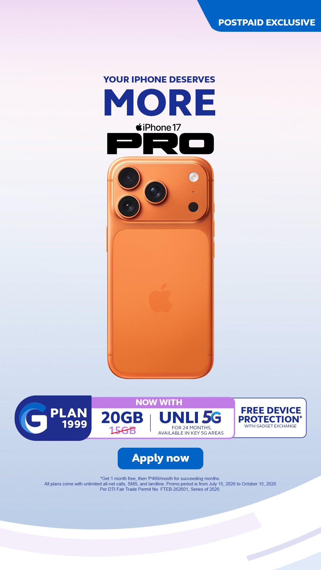 Globe Telecom Facebook ad