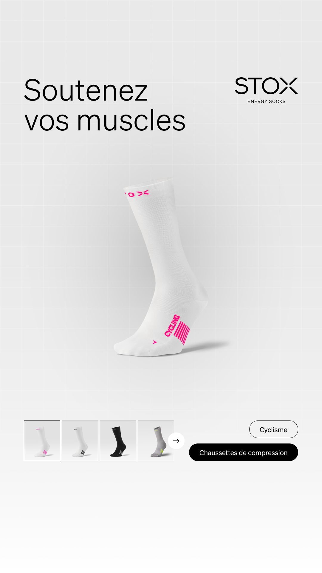 STOX Energy Socks Facebook ad